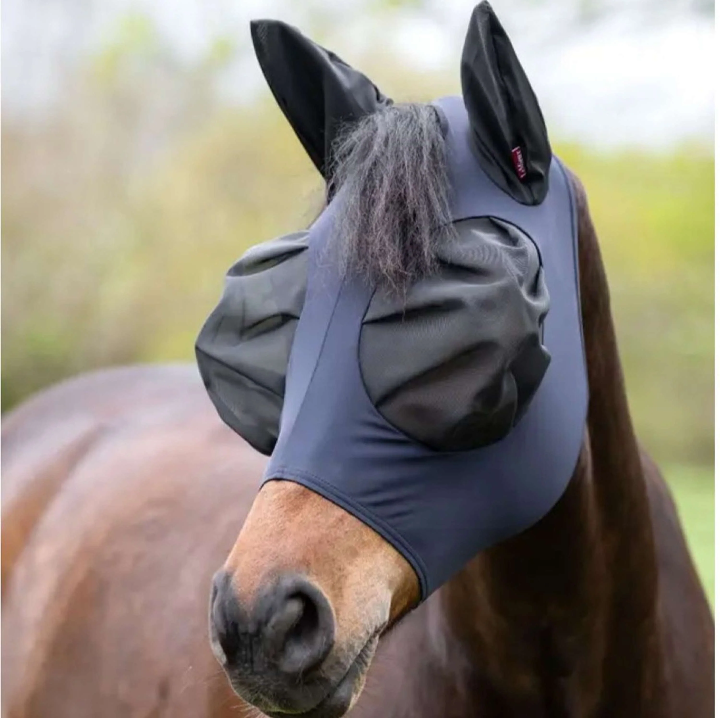 LeMieux Maschera per Mosche Bug Relief Navy