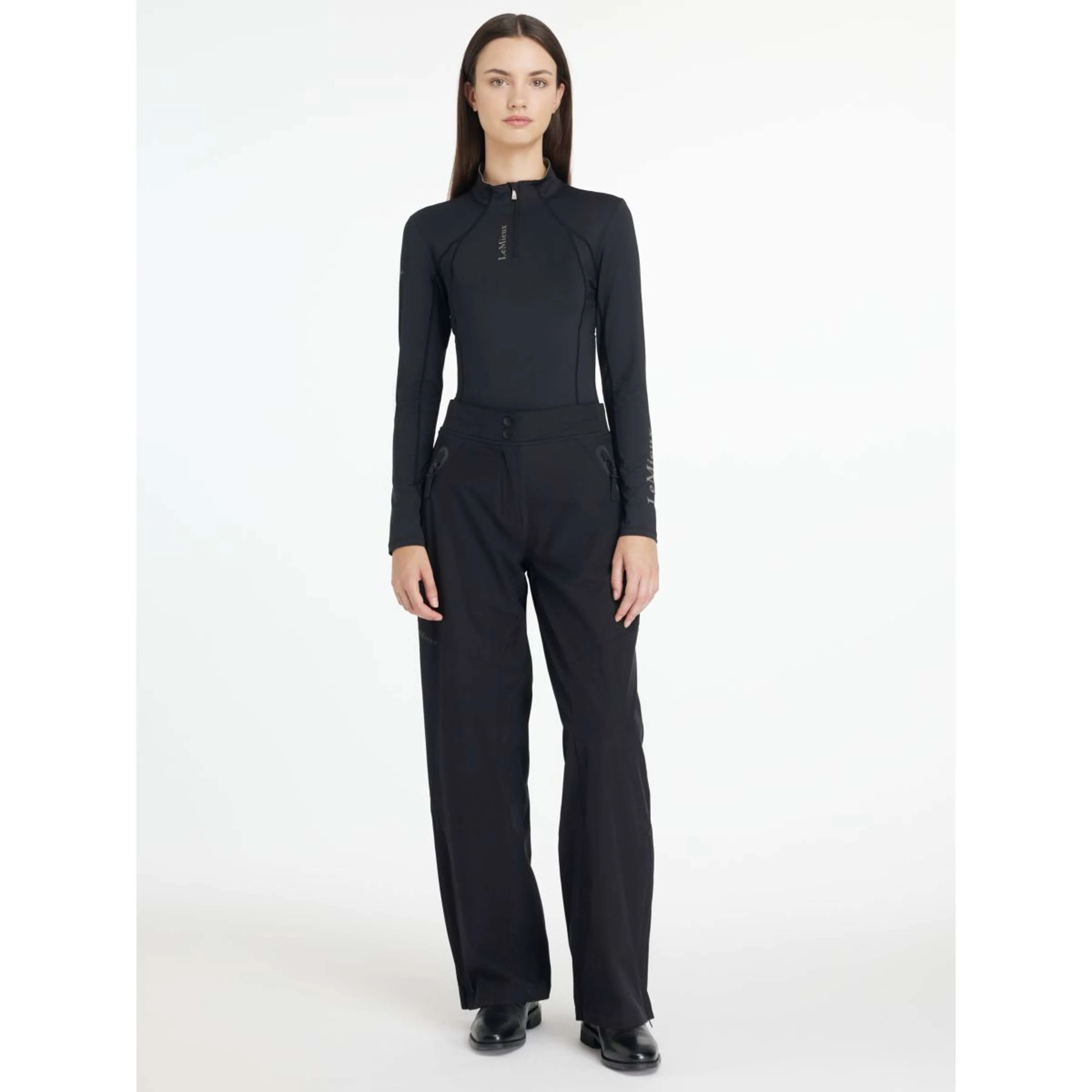 LeMieux Pantaloni da Equitazione Drytex Stormwear Impermeabile Nero - Image 4
