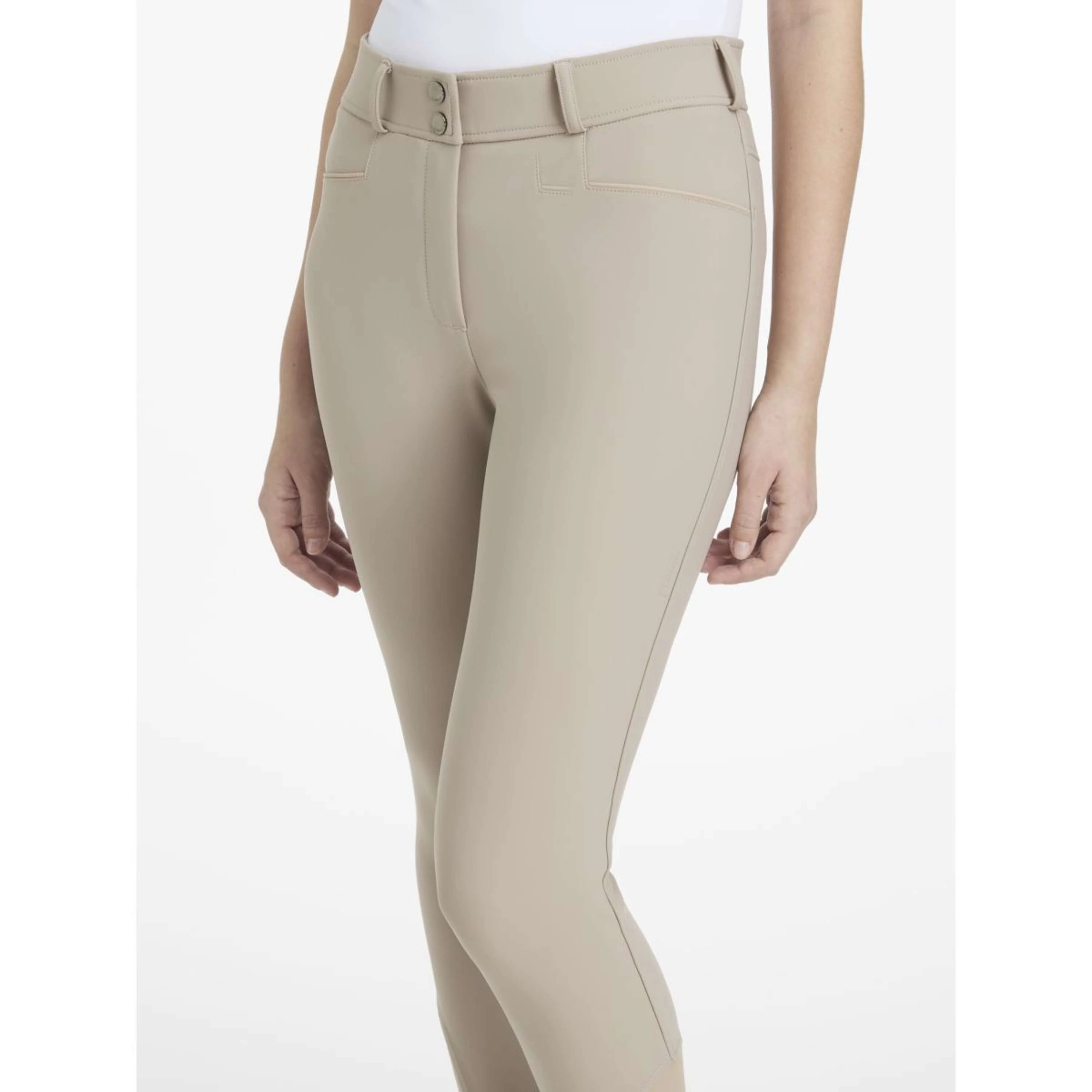 LeMieux Calzoni Isabelle Full Grip Almond - Image 3