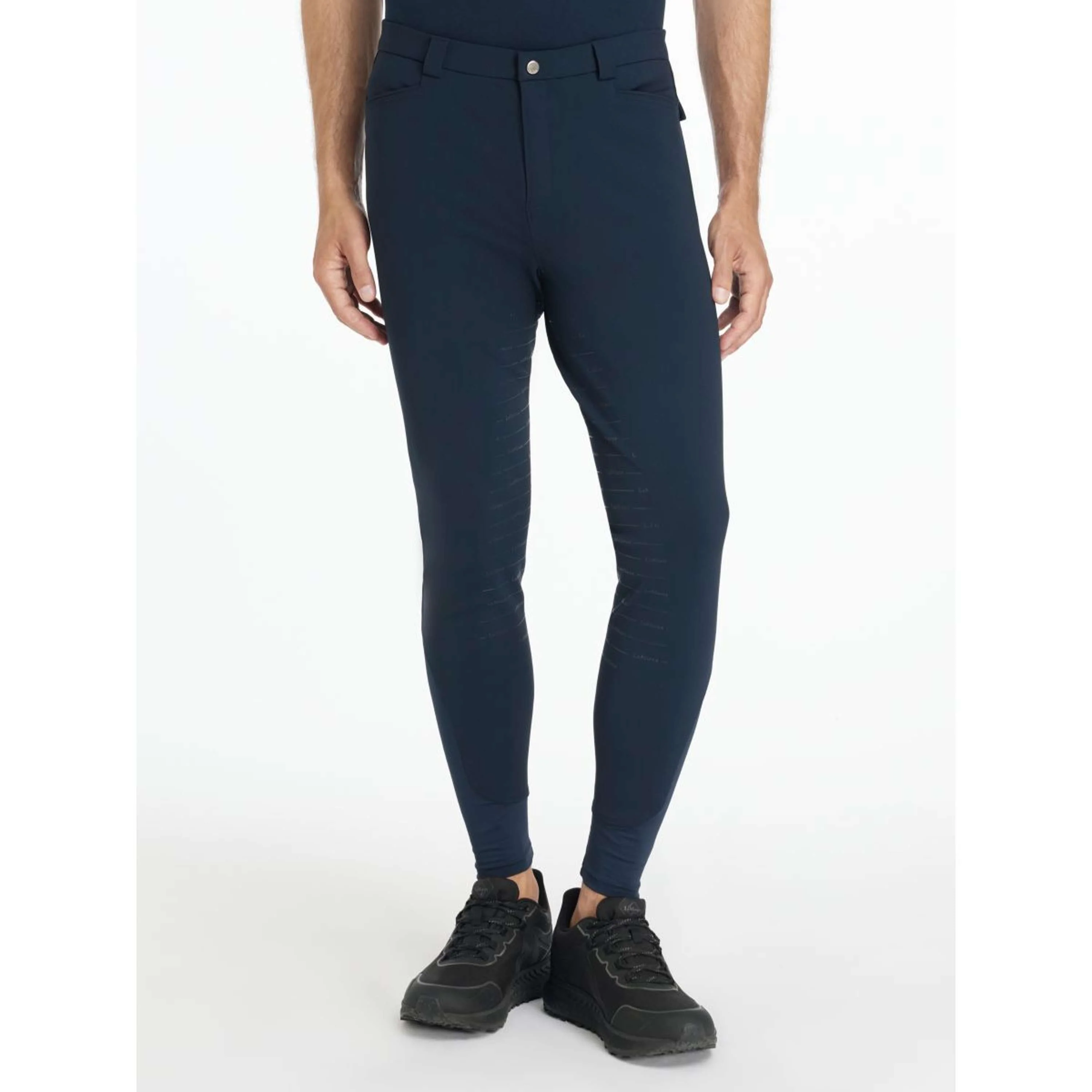 LeMieux Pantaloni da Equitazione Sports Full Grip Uomini Navy - Image 4