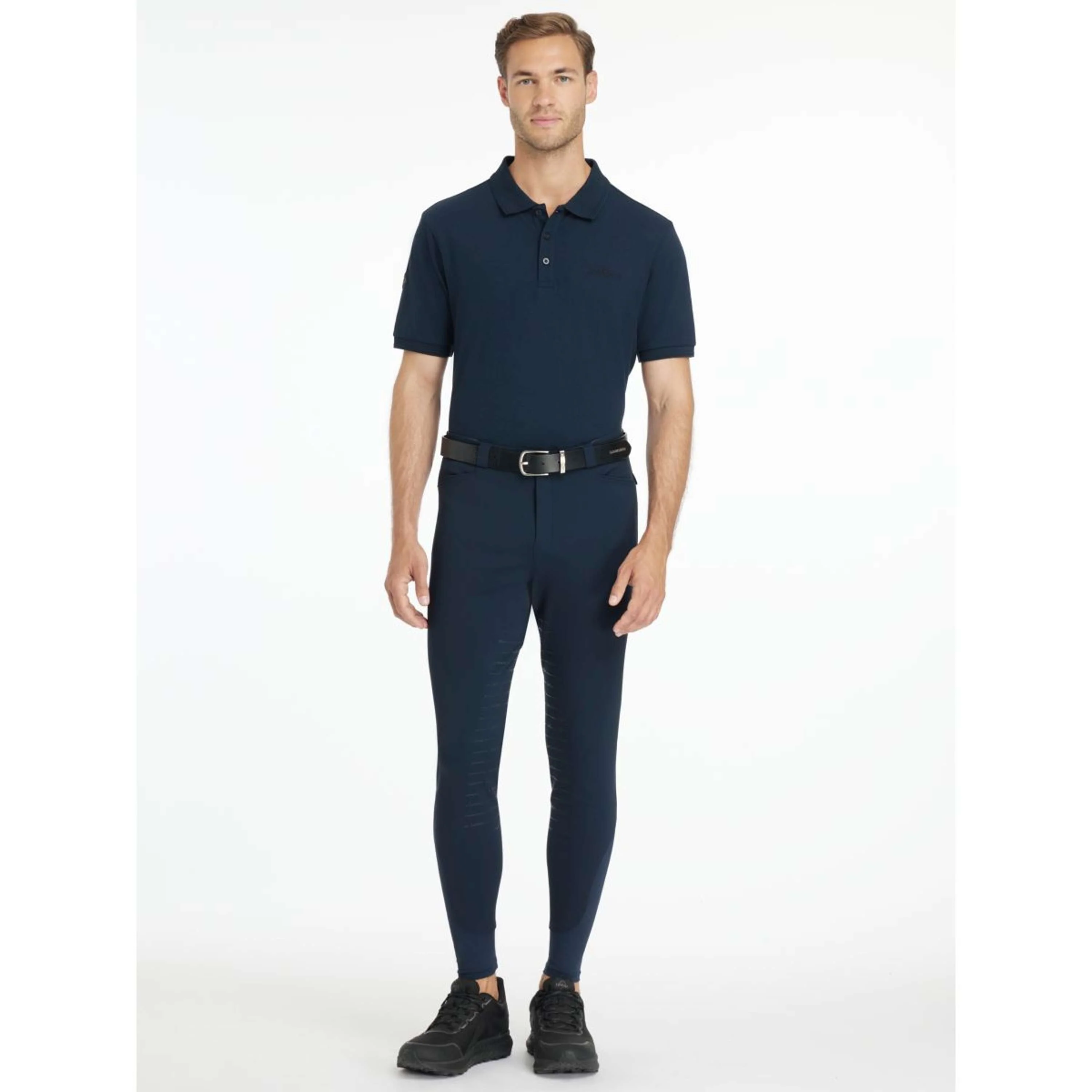 LeMieux Pantaloni da Equitazione Sports Full Grip Uomini Navy - Image 5