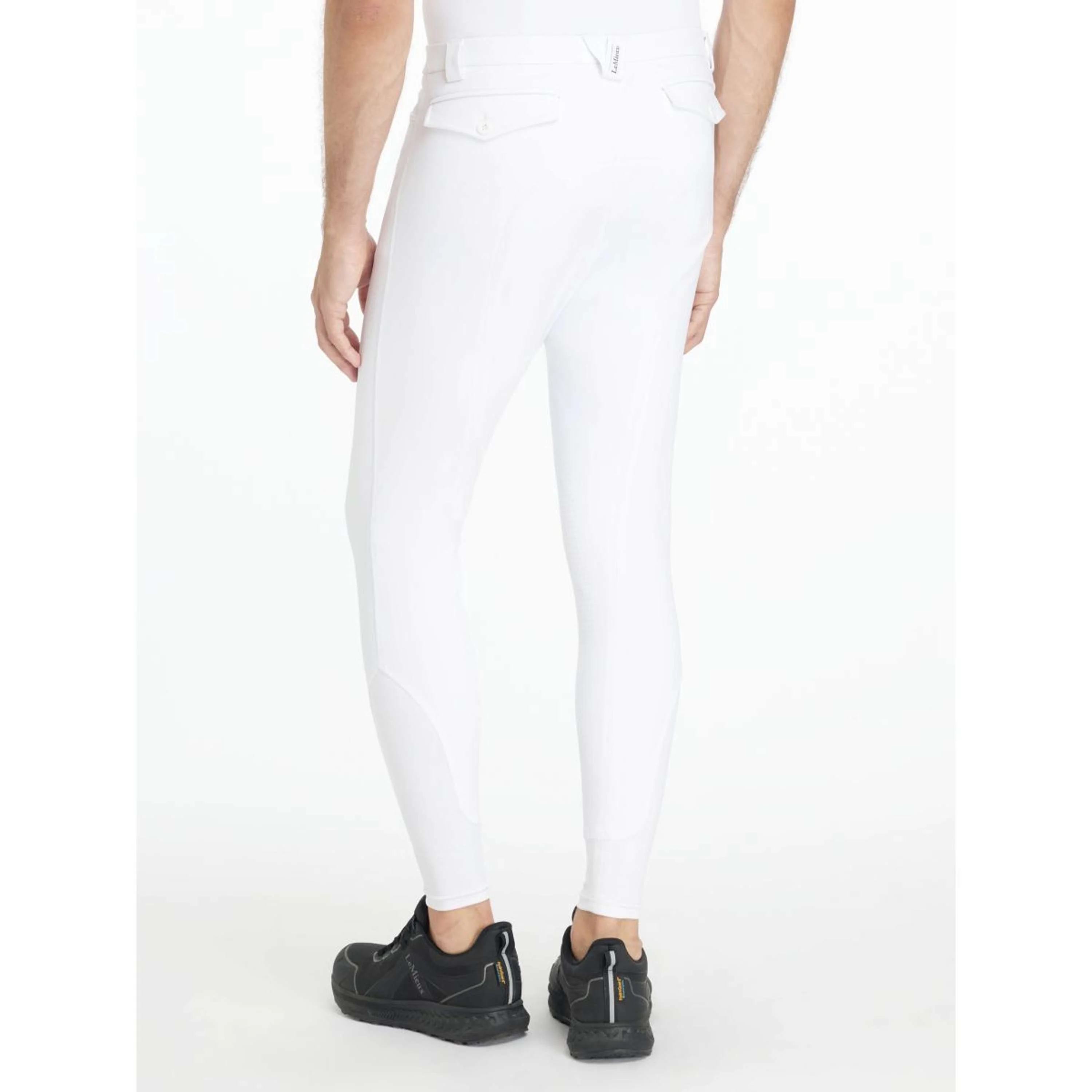 LeMieux Pantaloni da Equitazione Sports Knee Grip Uomini Bianco - Image 2