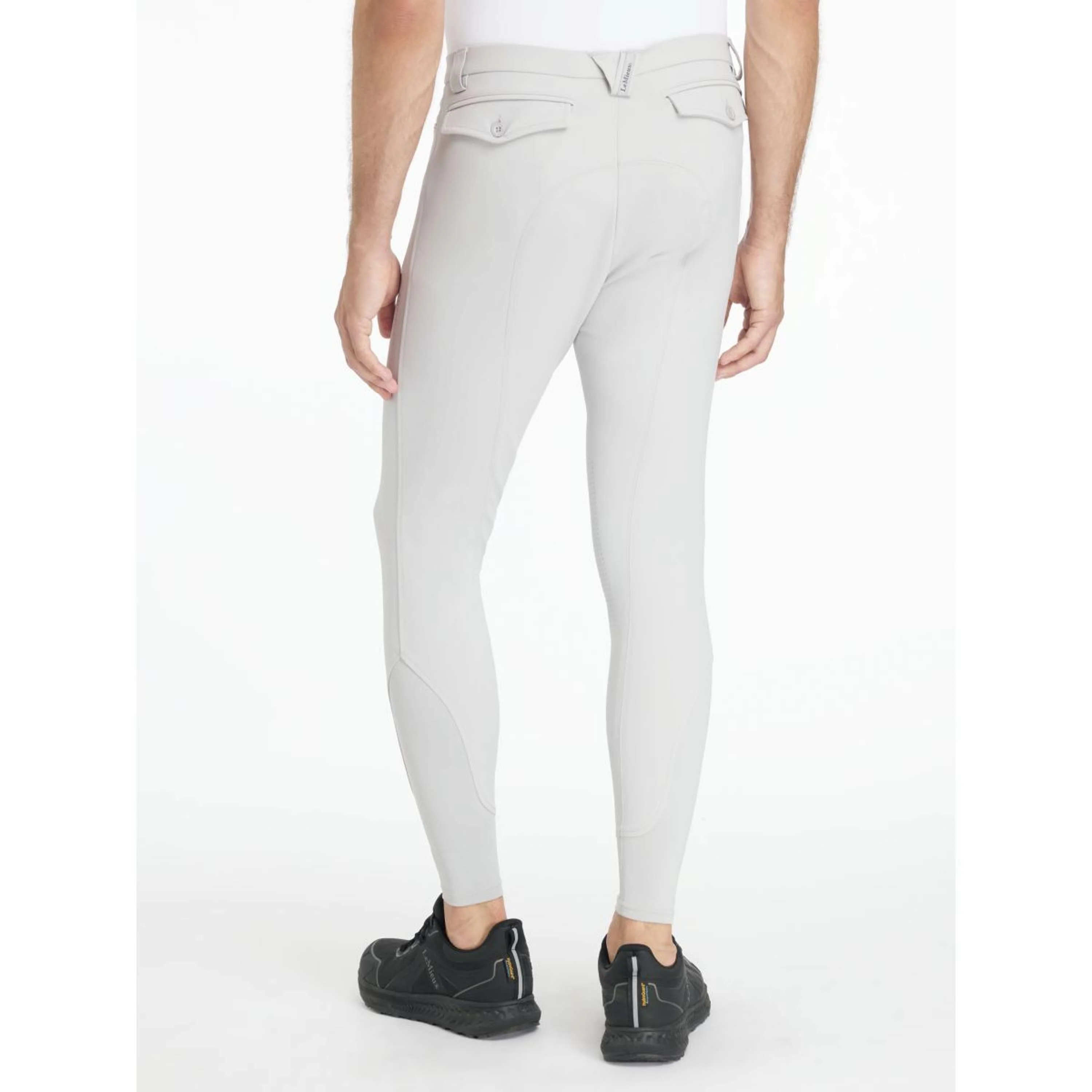 LeMieux Pantaloni da Equitazione Sports Knee Grip Uomini Grigio chiaro - Image 2