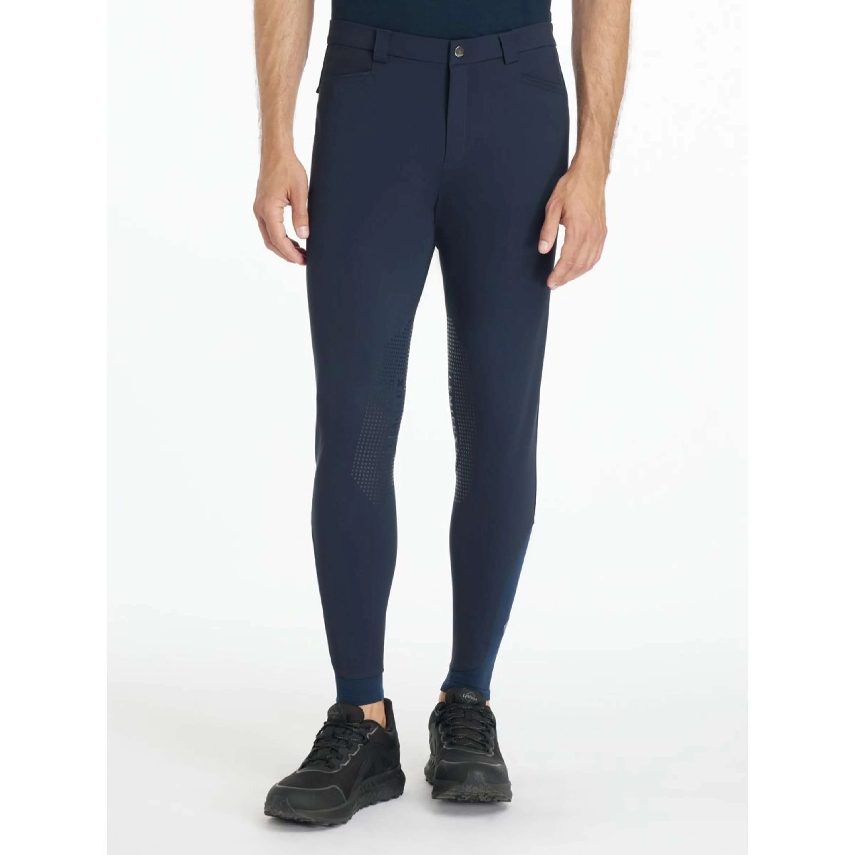 LeMieux Pantaloni da Equitazione Sports Knee Grip Uomini Navy - Image 3