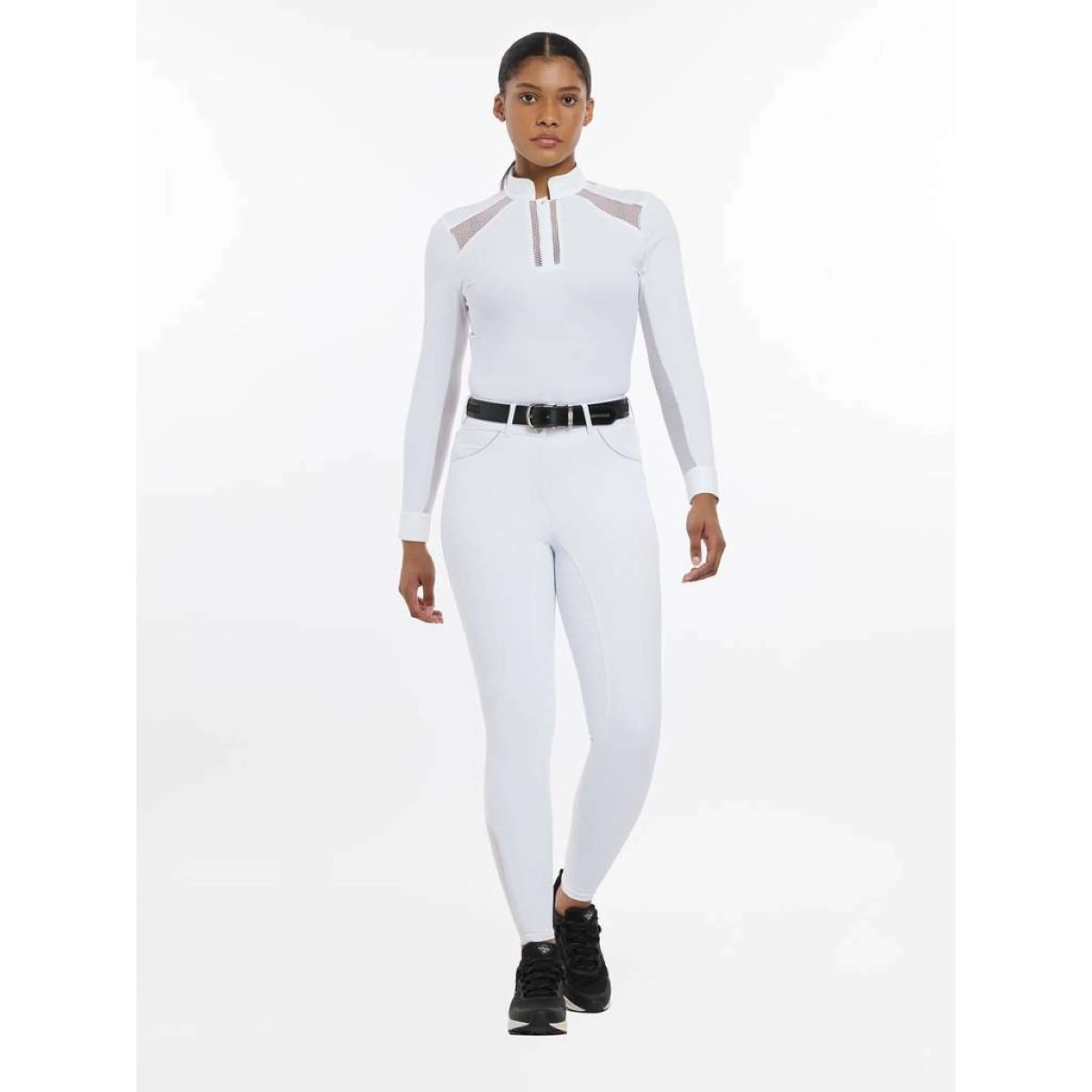 LeMieux Pantaloni da equitazione Victoria con grip in silicone Bianco - Image 2