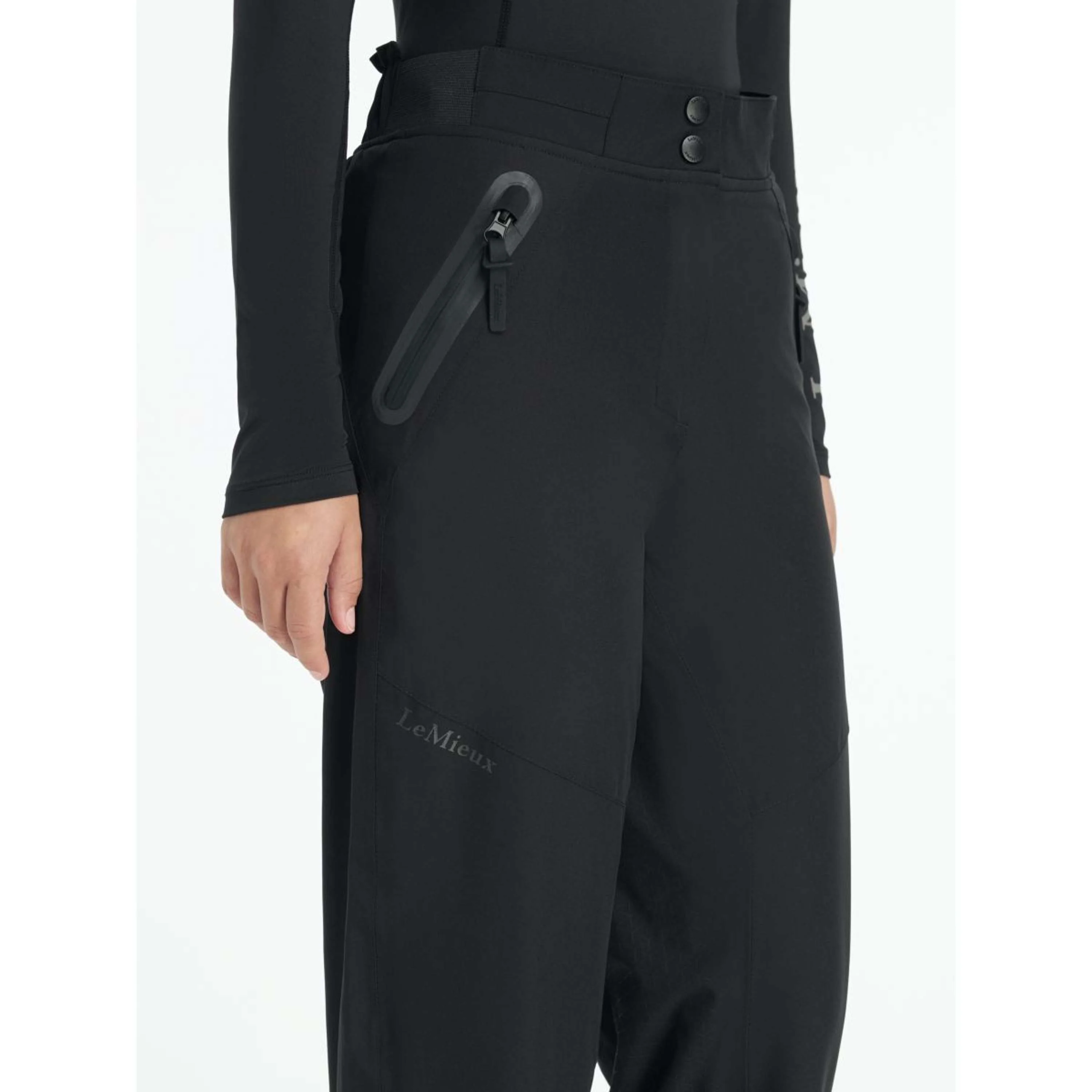 LeMieux Pantaloni da Equitazione Young Rider Drytex Impermeabile Nero - Image 4