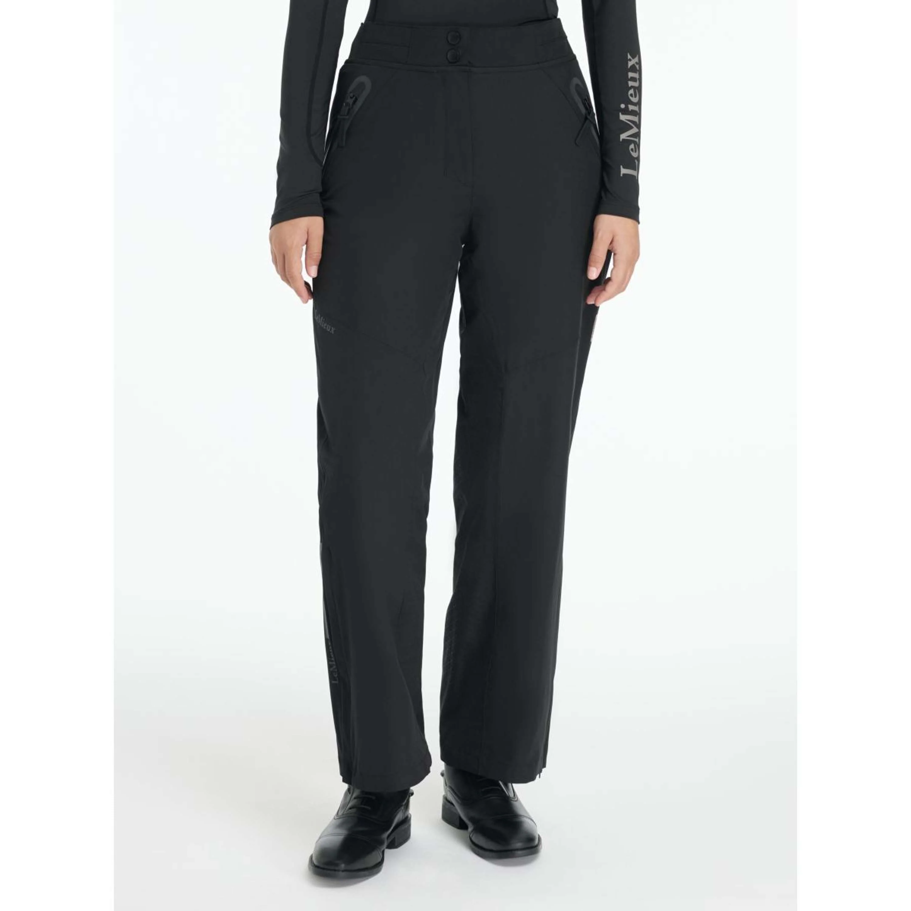 LeMieux Pantaloni da Equitazione Young Rider Drytex Impermeabile Nero - Image 5