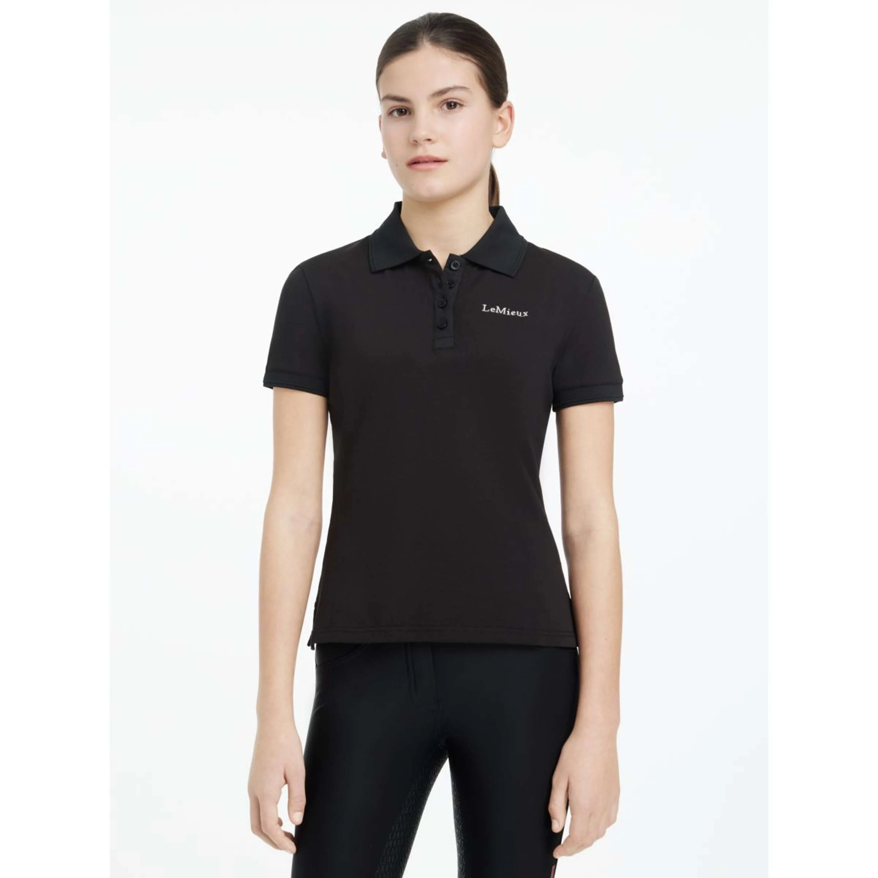 LeMieux Polo Young Rider Classique Nero - Image 2