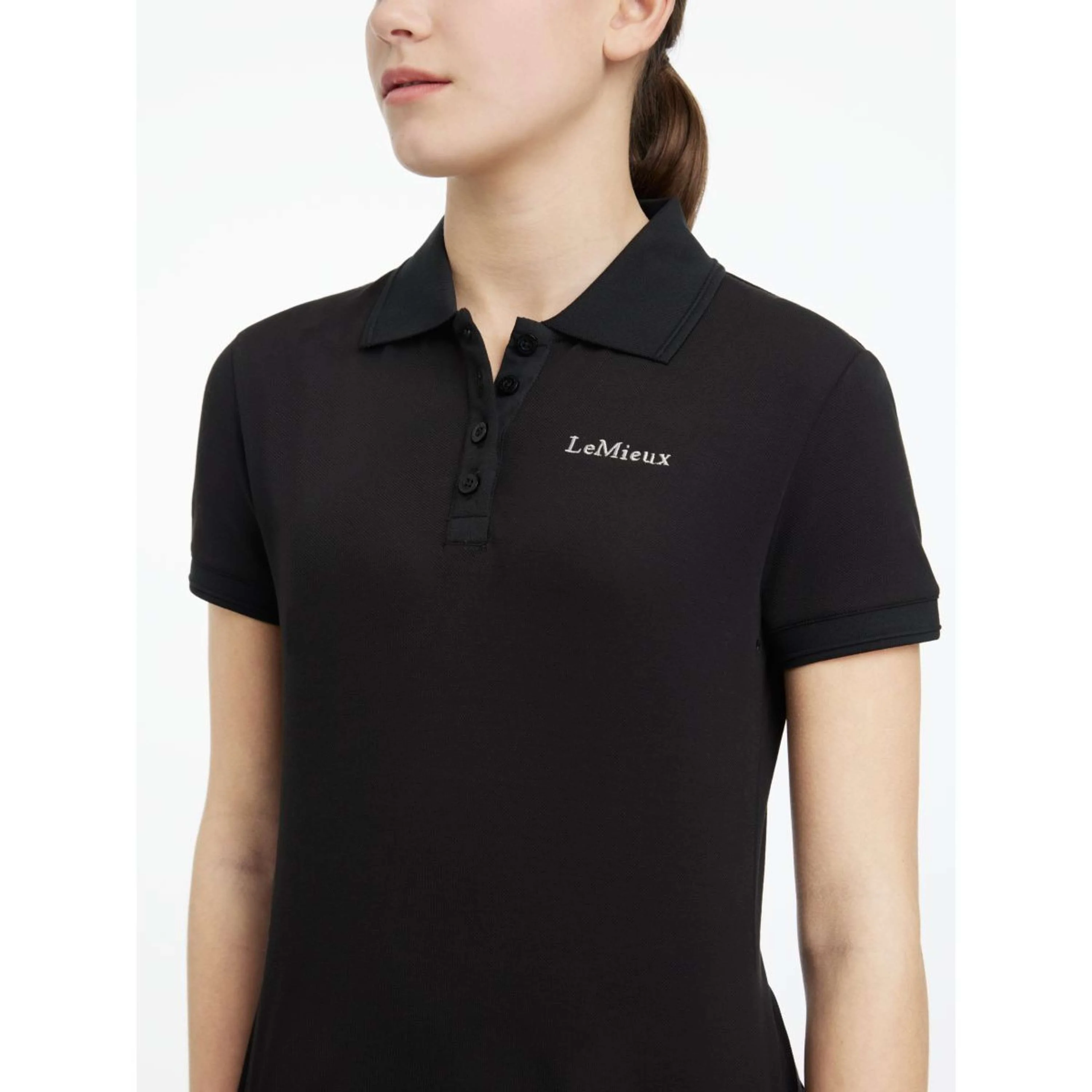 LeMieux Polo Young Rider Classique Nero - Image 4