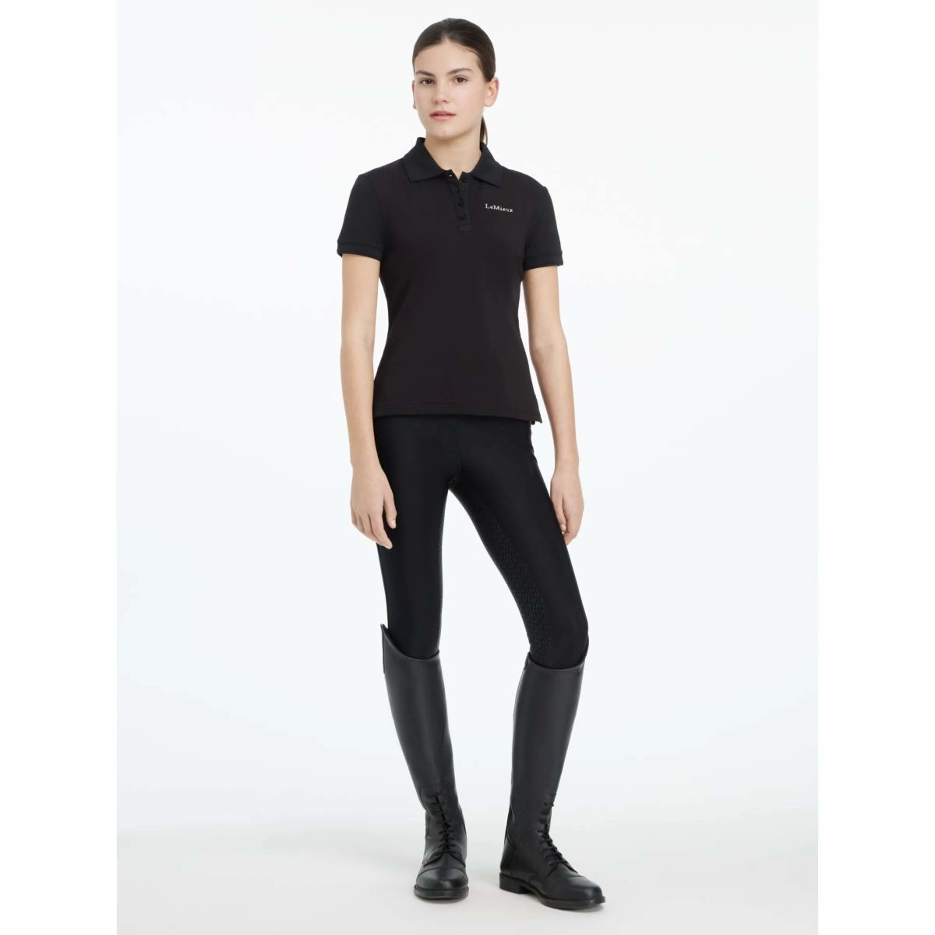 LeMieux Polo Young Rider Classique Nero - Image 5