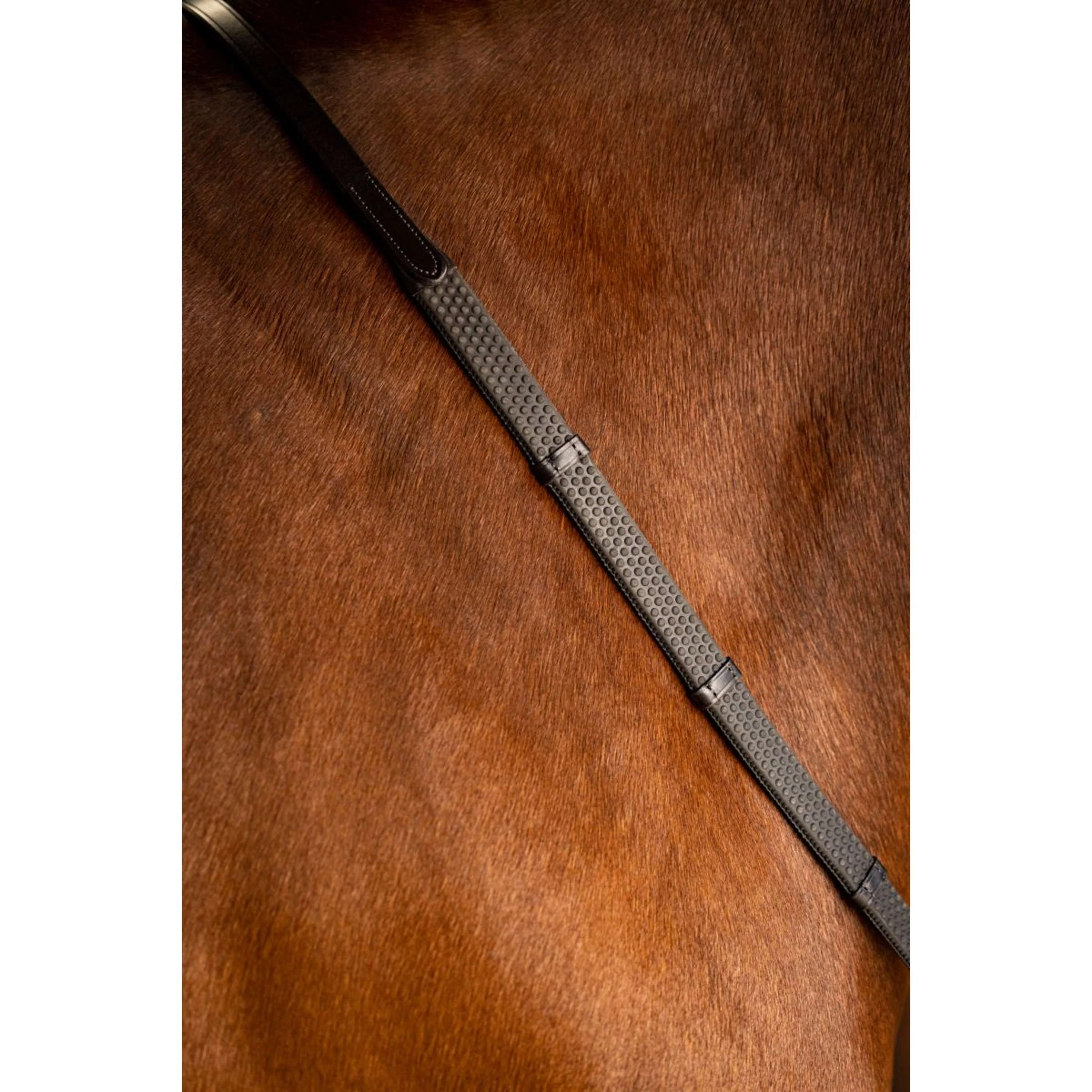 LeMieux Redini Arika Soft Rubber with Stopper Marrone/Argento - Image 3