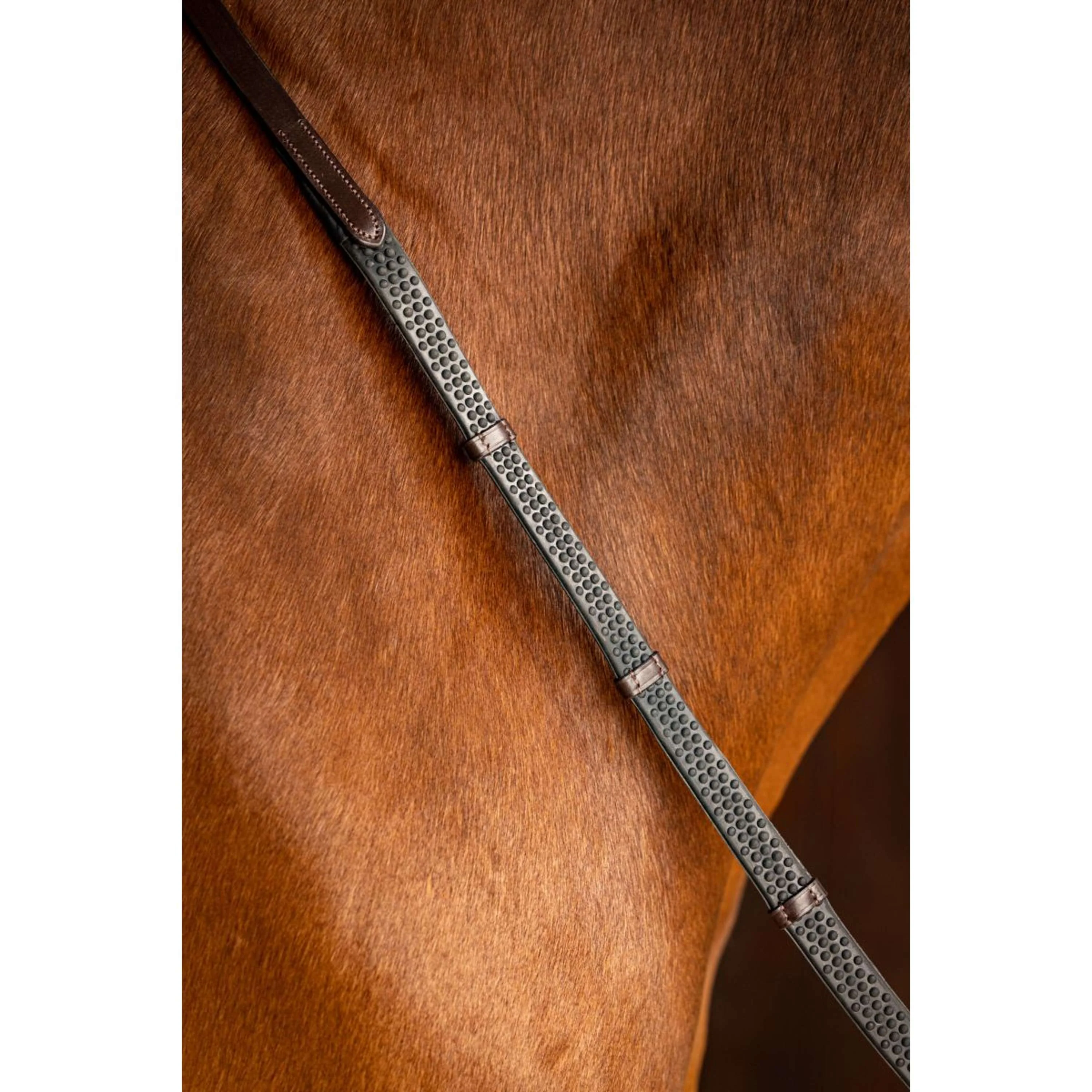 LeMieux Redini Arika Soft Rubber with Stopper Marrone/Argento - Image 4