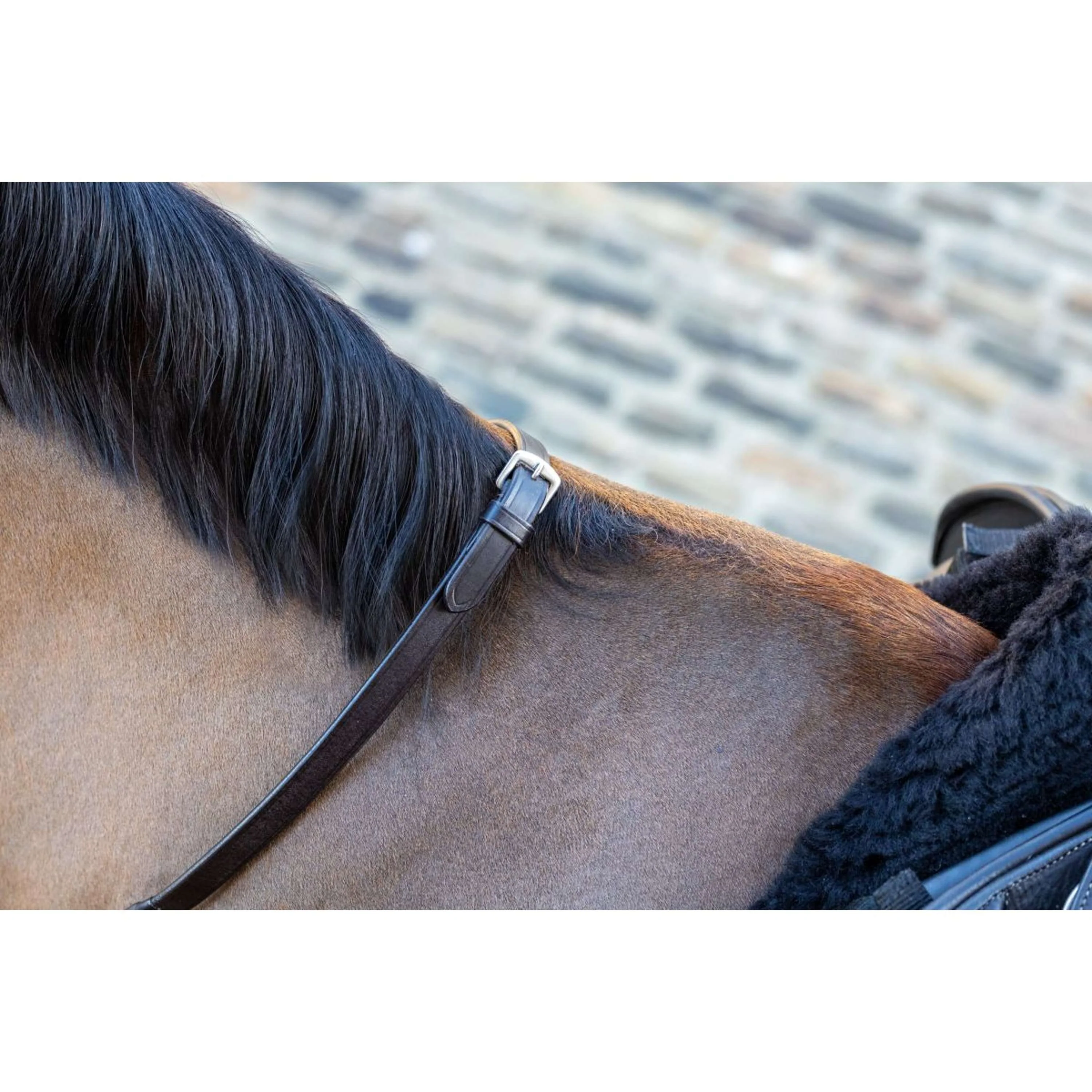 LeMieux Redini Arika Soft Rubber with Stopper Marrone/Ottone - Image 4