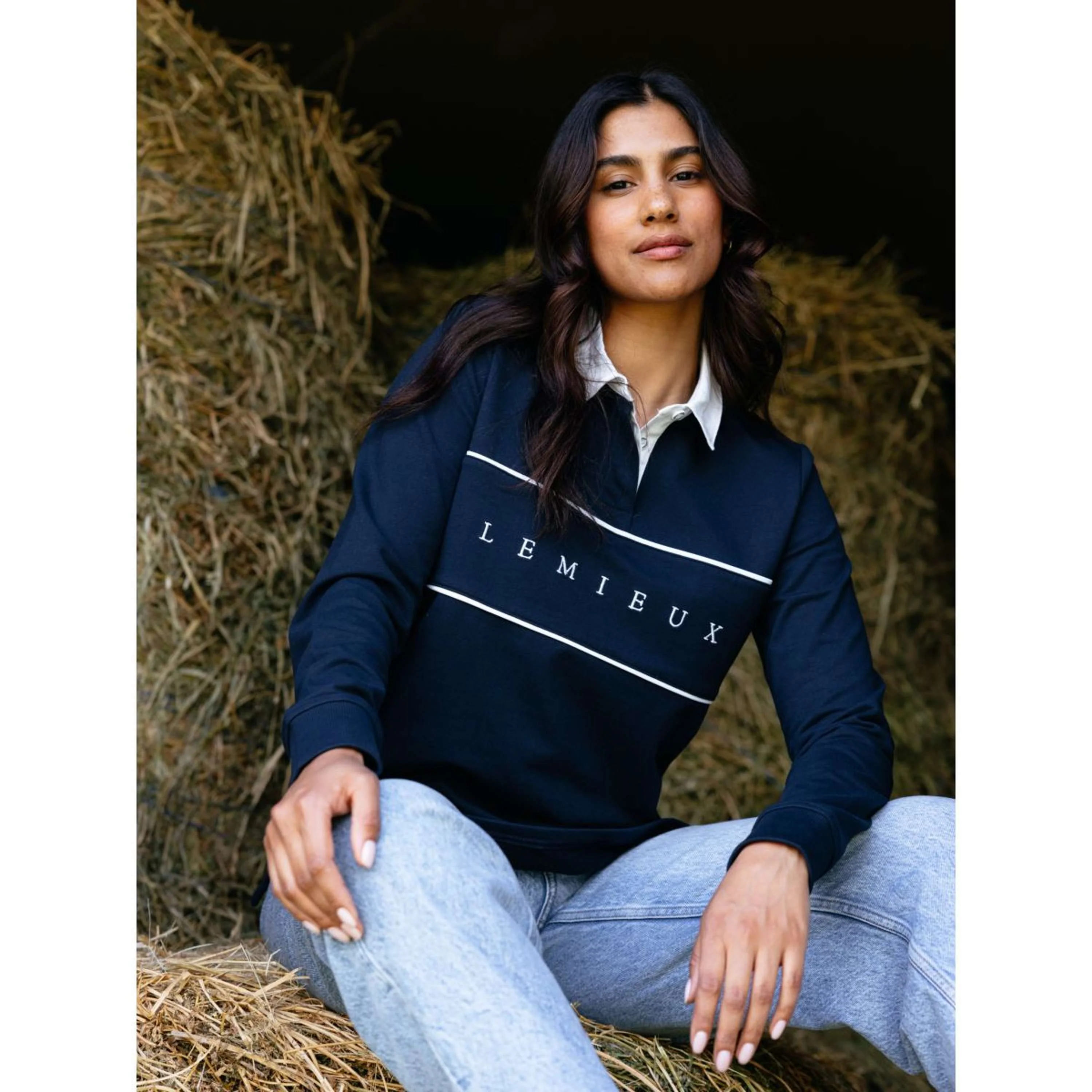 LeMieux Rugbyshirt Rochelle Navy - Image 5