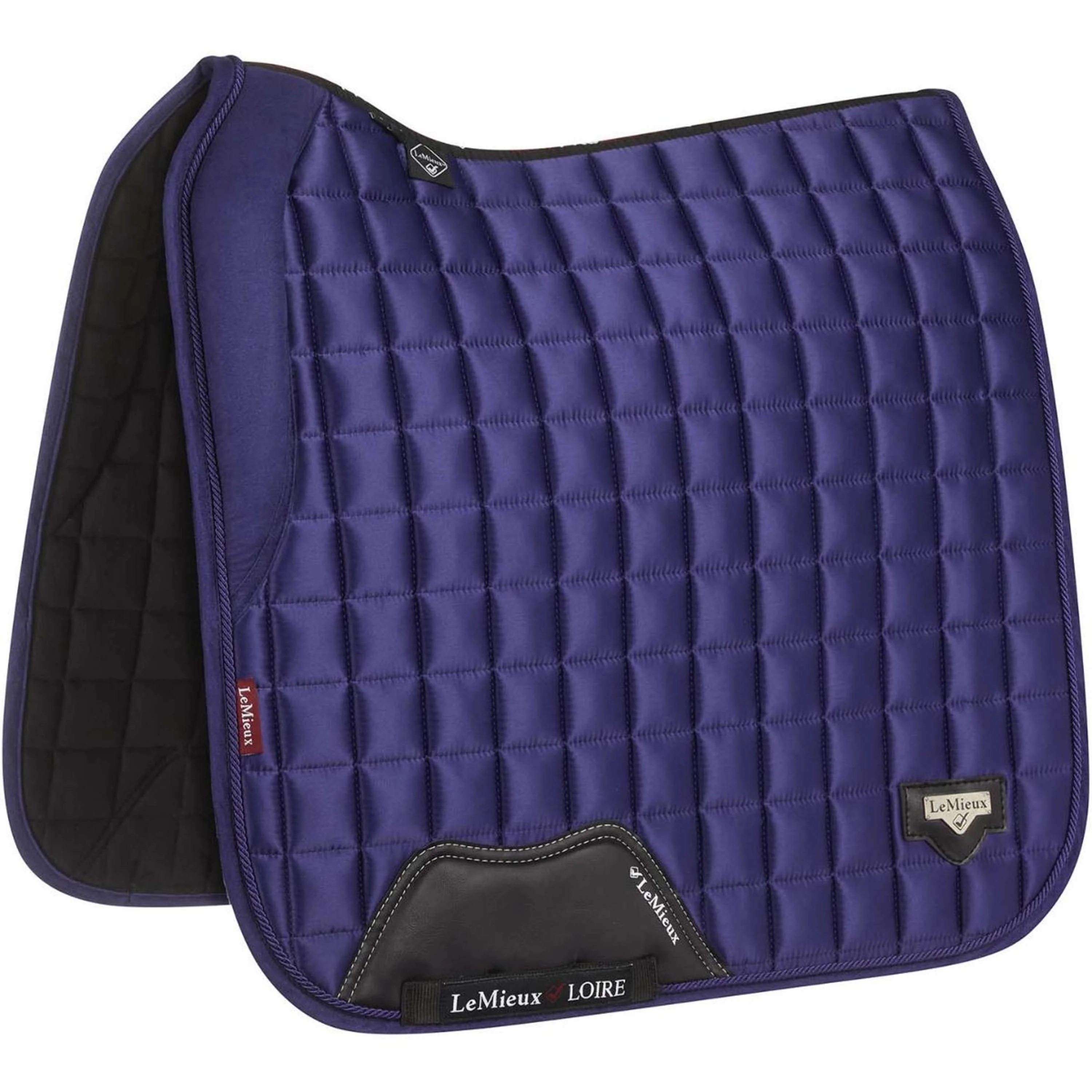 LeMieux Sottosella Loire Memory Satin Square Dressage Ink Blue
