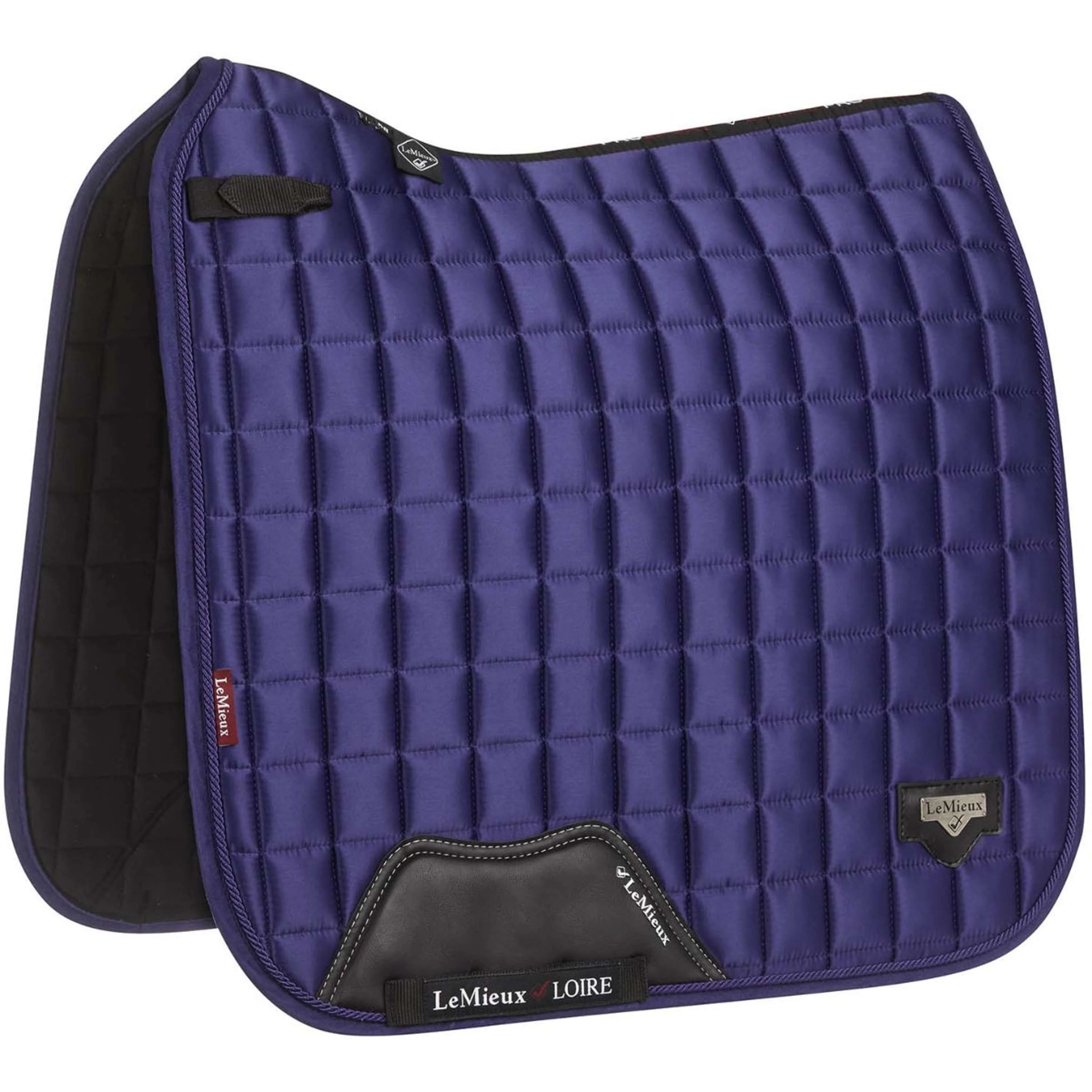 LeMieux Sottosella Loire Memory Satin Square Dressage Ink Blue