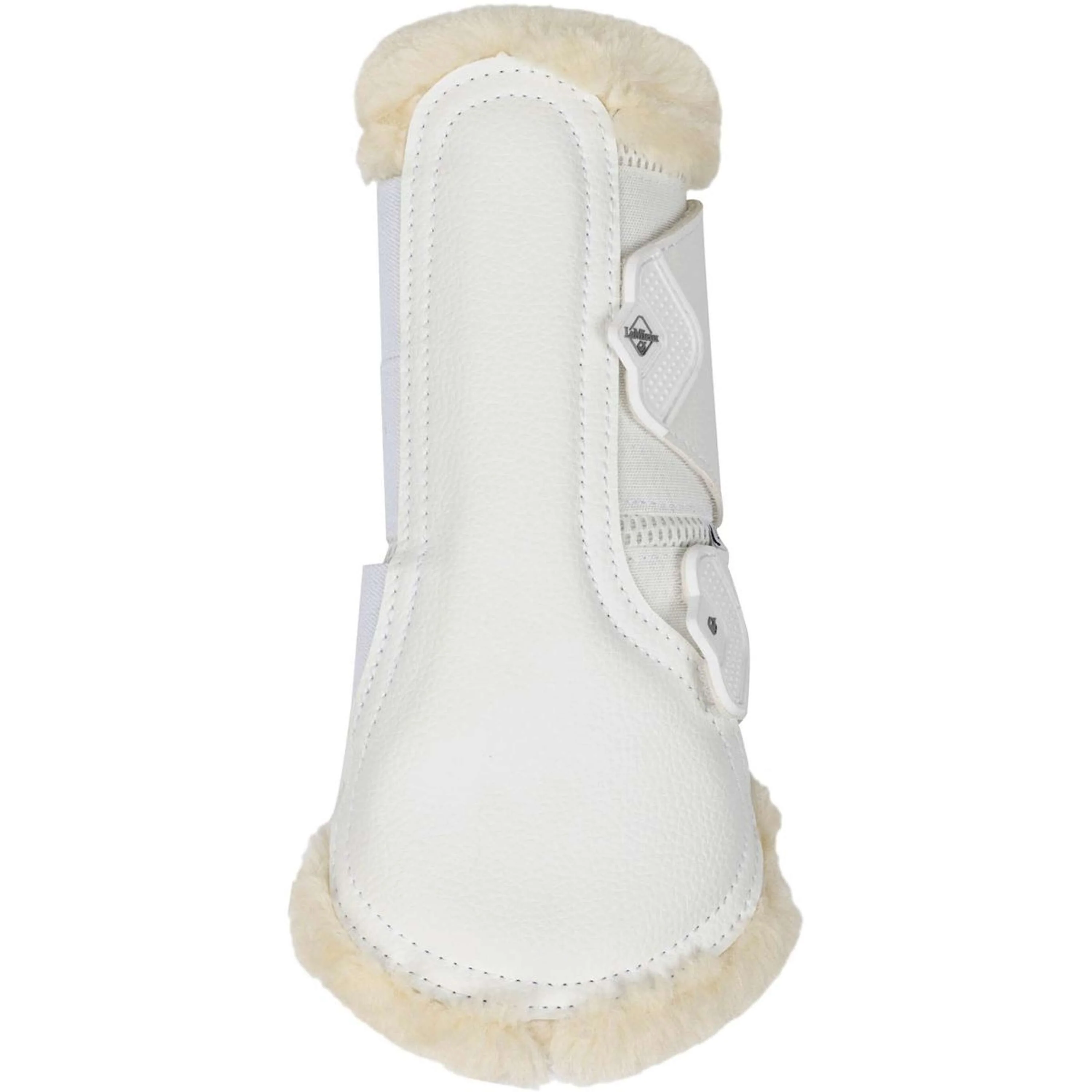 LeMieux Stivali da spazzolatura Fleece Edge Mesh Bianco/Naturale