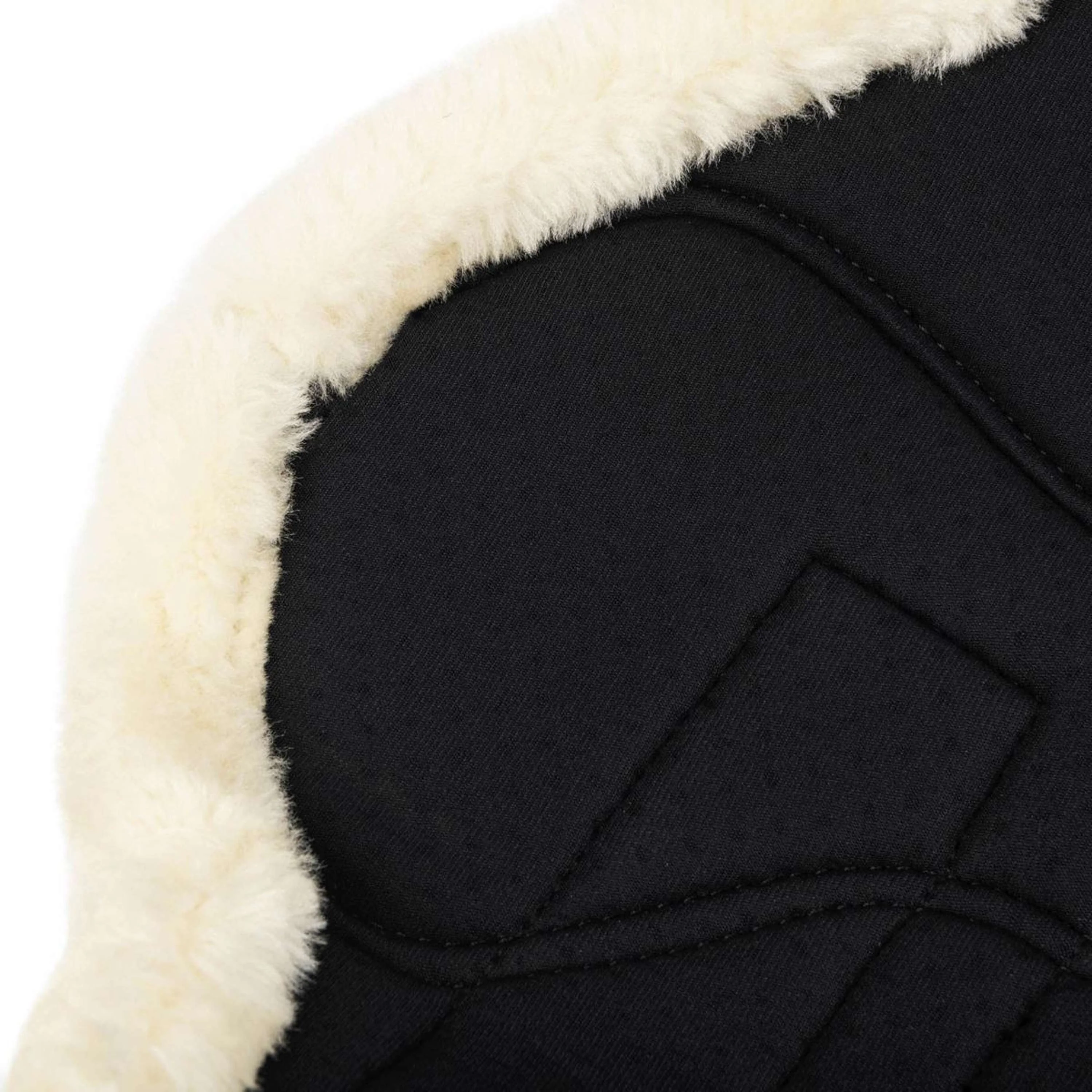 LeMieux Stivali da spazzolatura Fleece Edge Mesh Nero/Naturale - Image 5