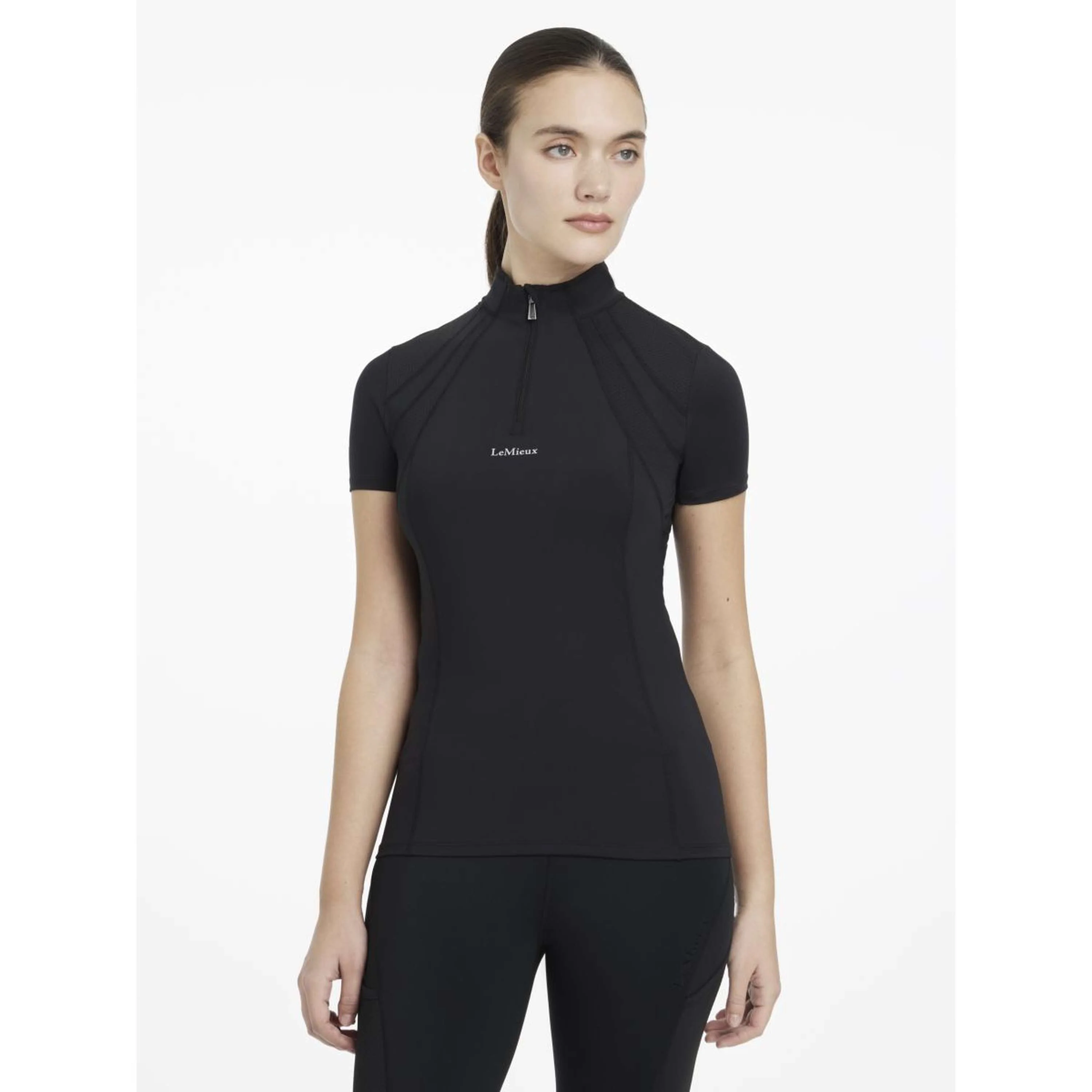 LeMieux Strato di base Mia Mesh Maniche Corte Nero