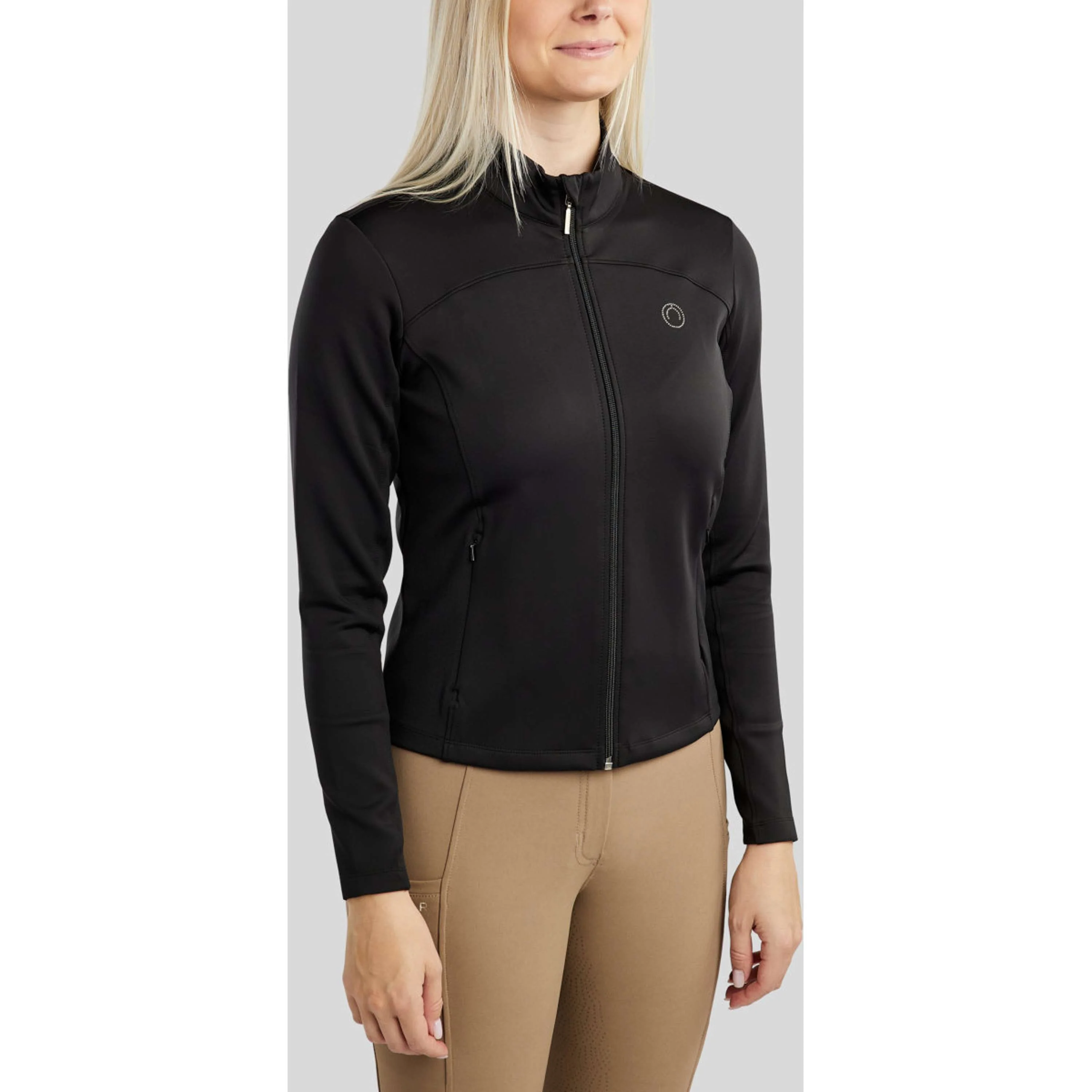 Montar Felpa con cappuccio e zip MoDahne Nero