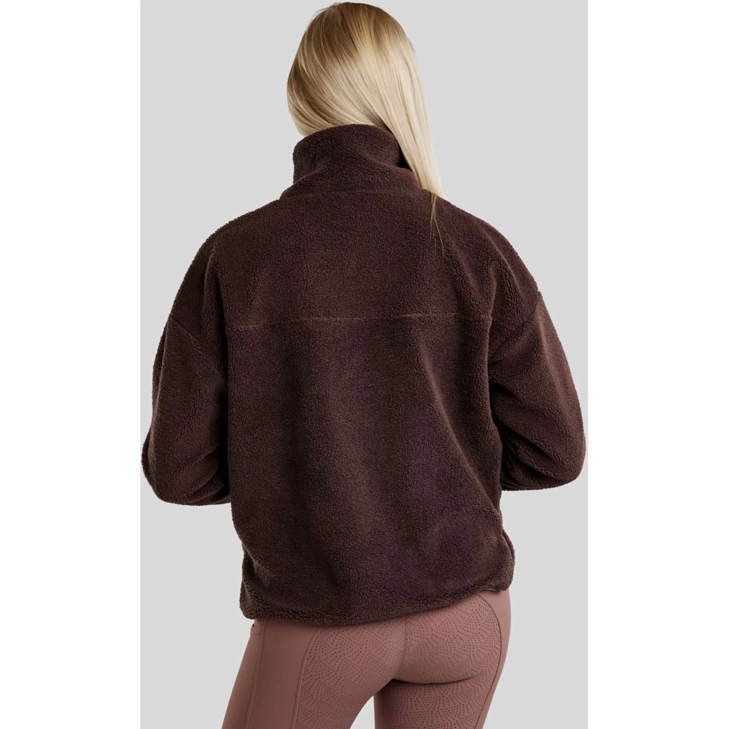 Montar Felpa con cappuccio e zip MoEva Black Peony - Image 5