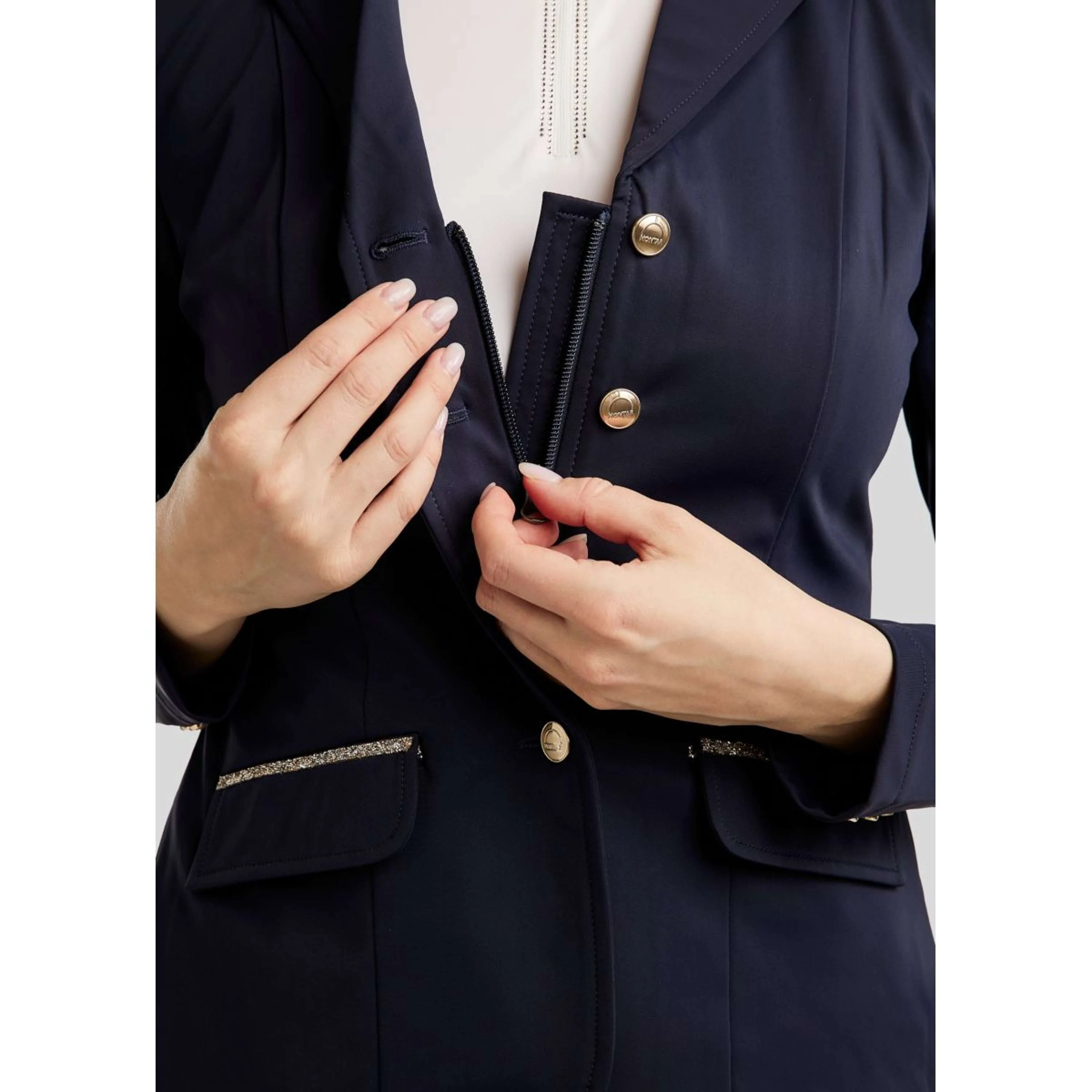 Montar Giacca da Competizione MoLila Champagne Crystals Navy - Image 3