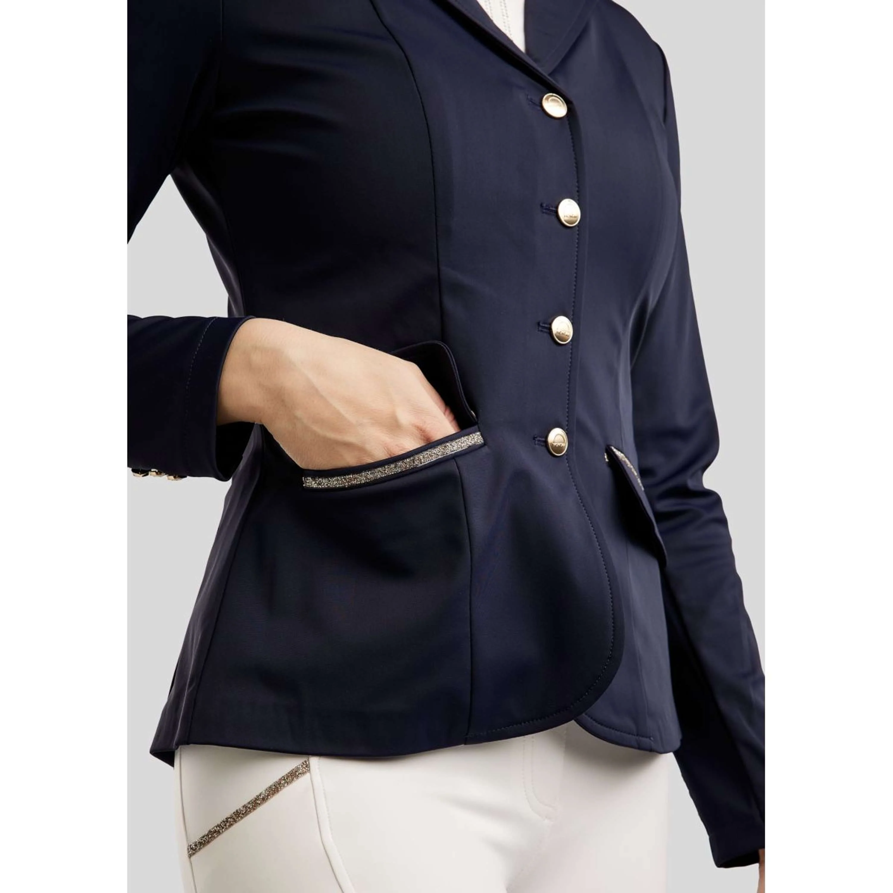 Montar Giacca da Competizione MoLila Champagne Crystals Navy - Image 4