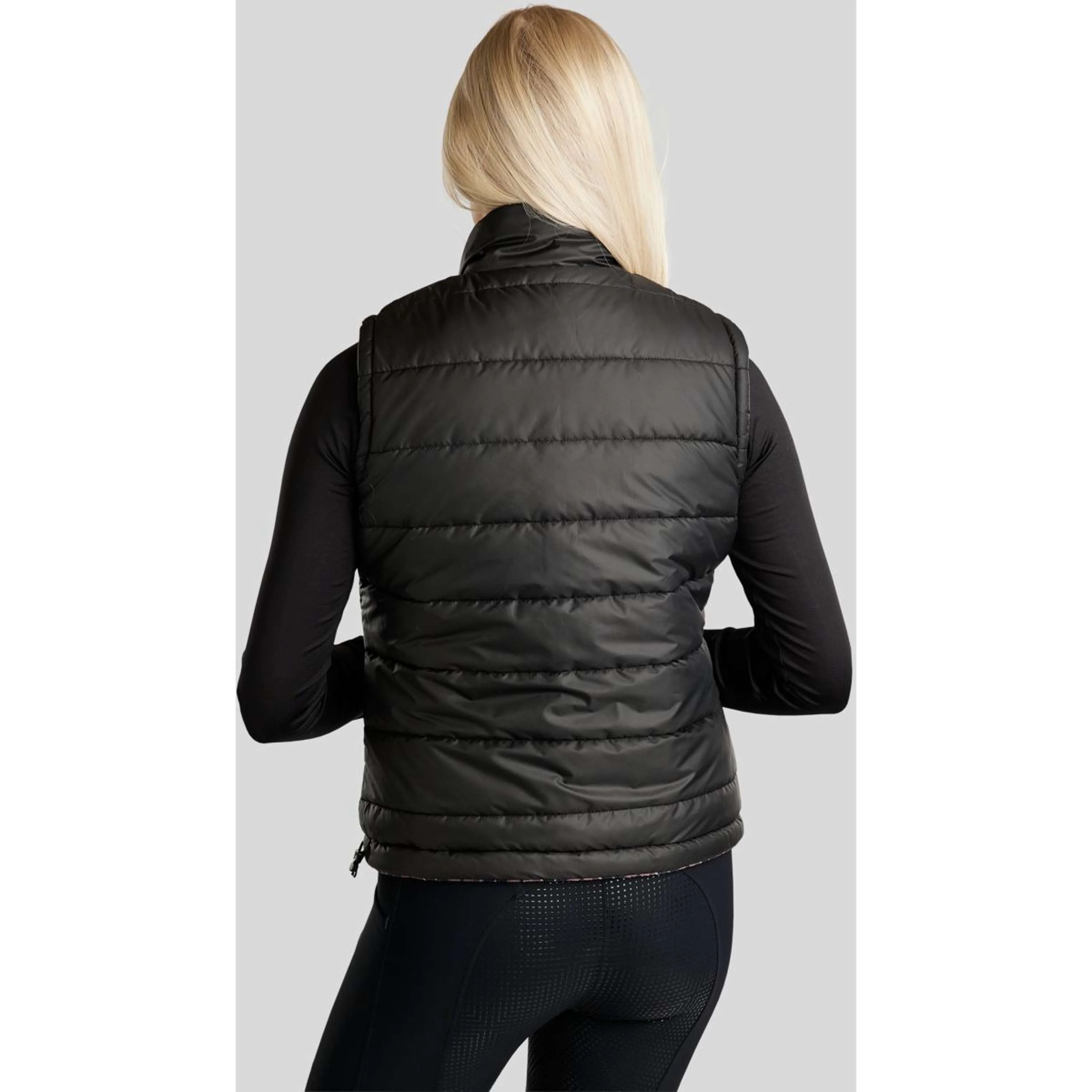 Montar Gilet MoCheri Reversible Black Peony - Image 8