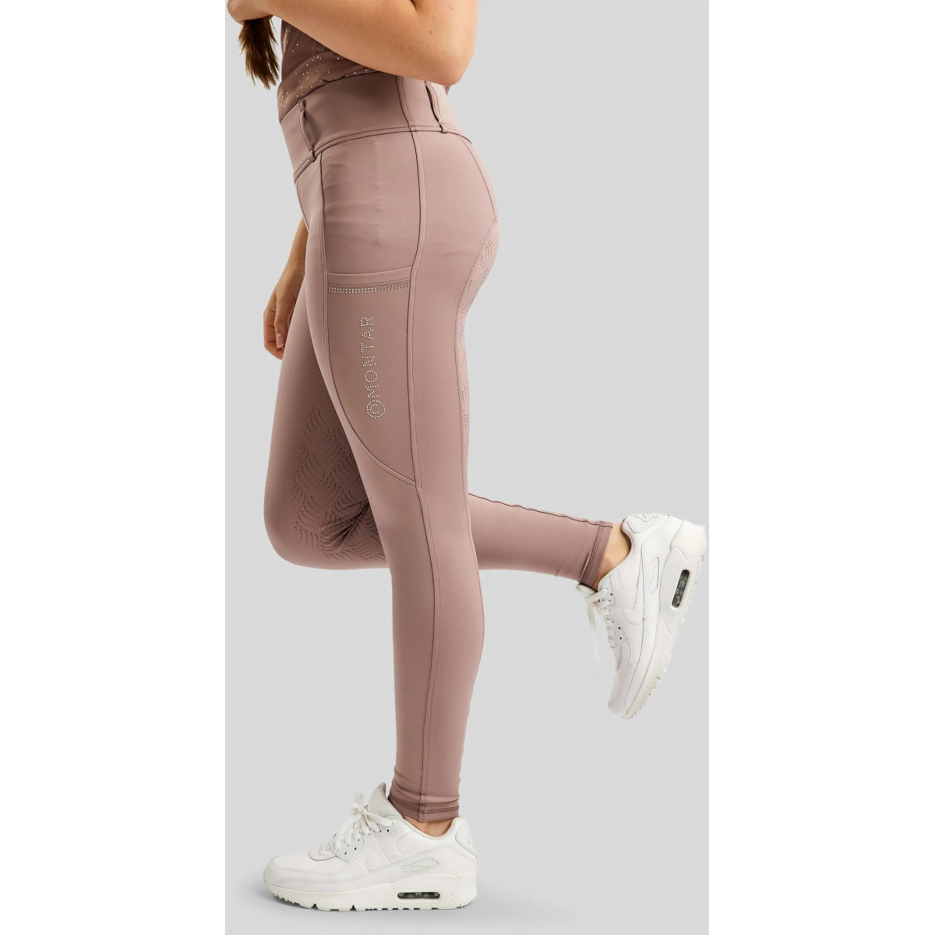 Montar Leggings da Equitazione MOEverlisa Kids Full Grip Blush