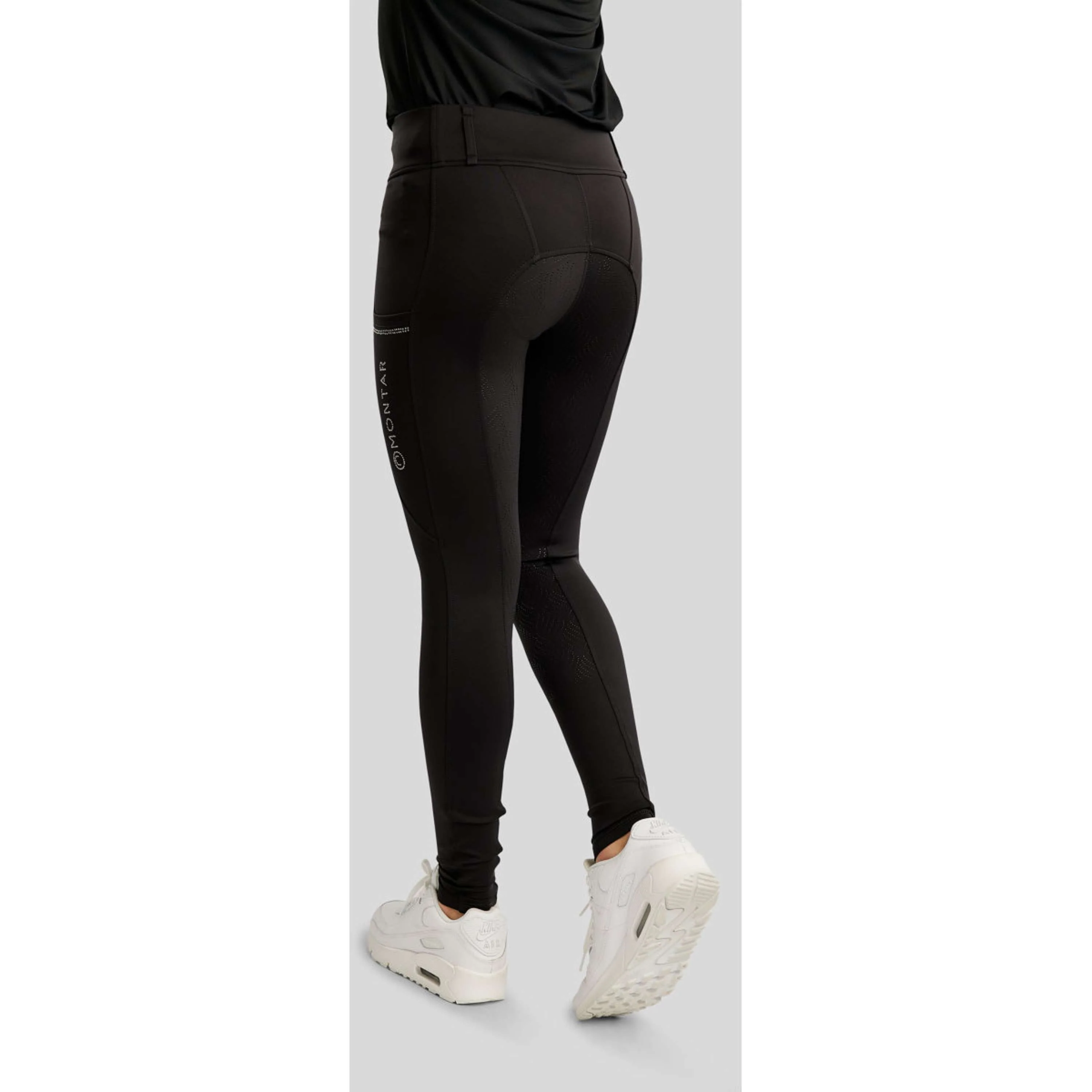 Montar Leggings da Equitazione MOEverlisa Kids Full Grip Nero - Image 2