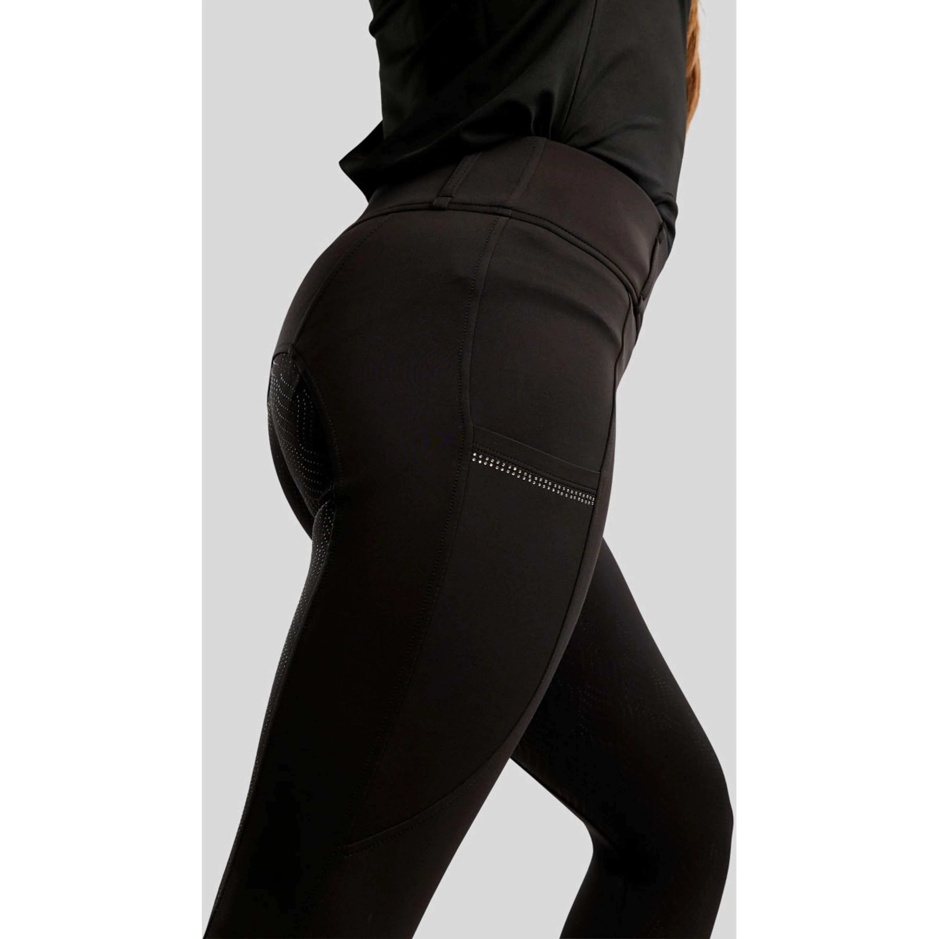 Montar Leggings da Equitazione MOEverlisa Kids Full Grip Nero - Image 4