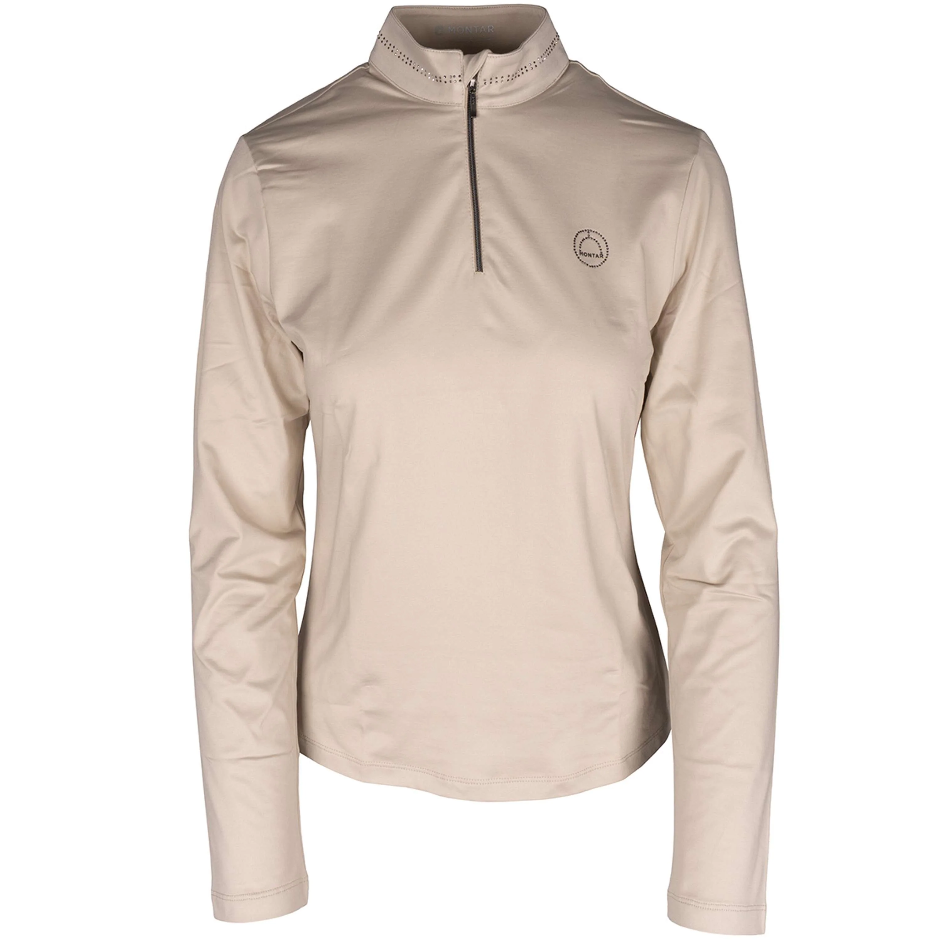 Montar Maglia a Maniche Lunghe MoEllinor Grey Beige
