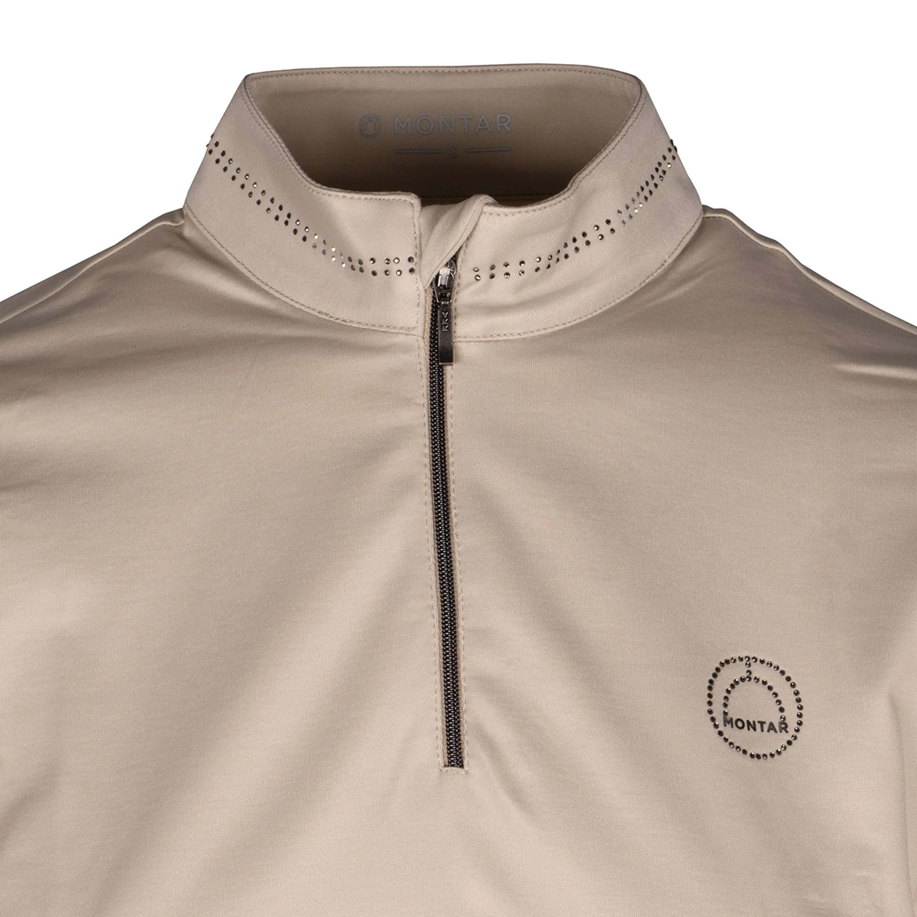 Montar Maglia a Maniche Lunghe MoEllinor Grey Beige - Image 4