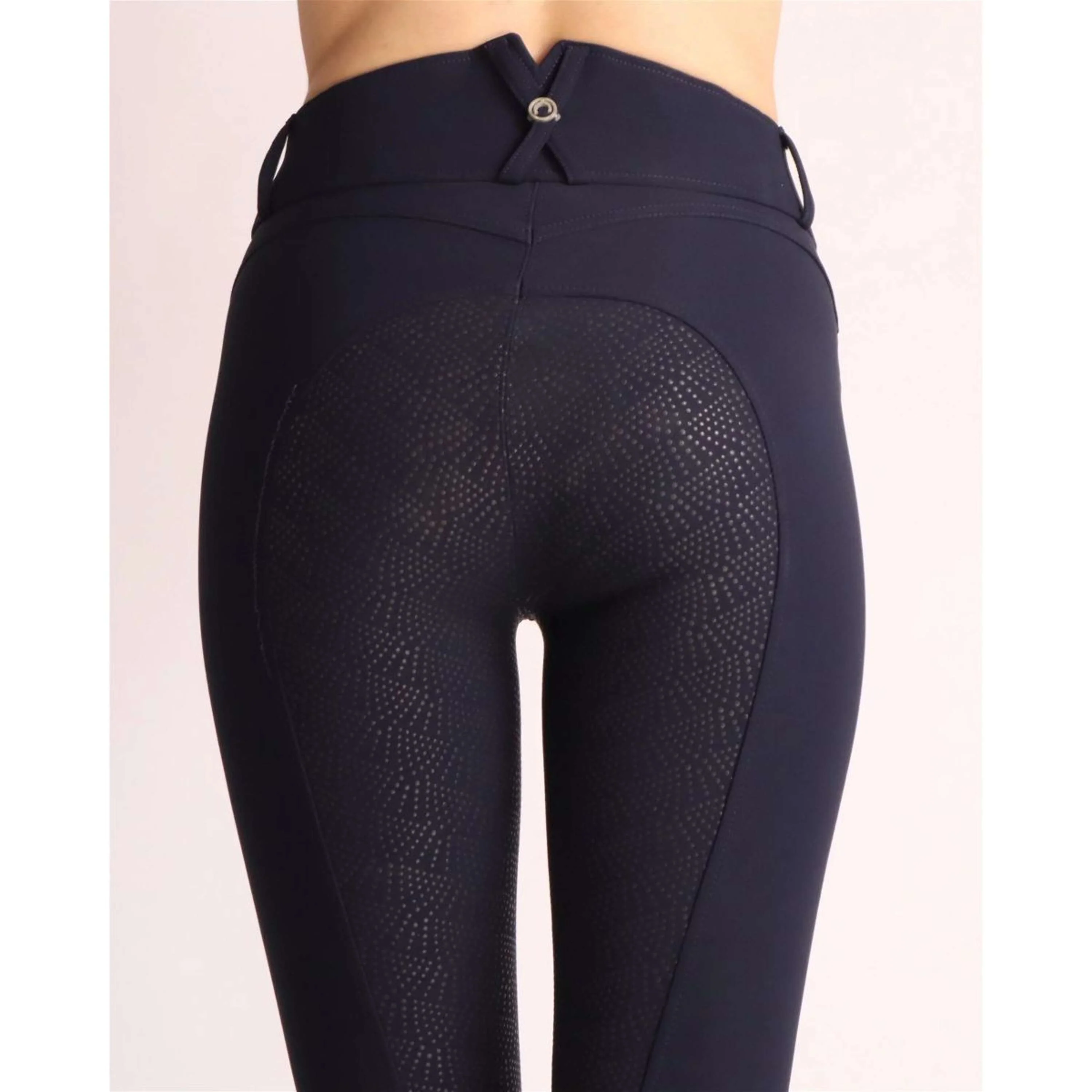Montar Pantaloni da Equitazione Ess Megan High Waist Full Grip Dark Navy - Image 3