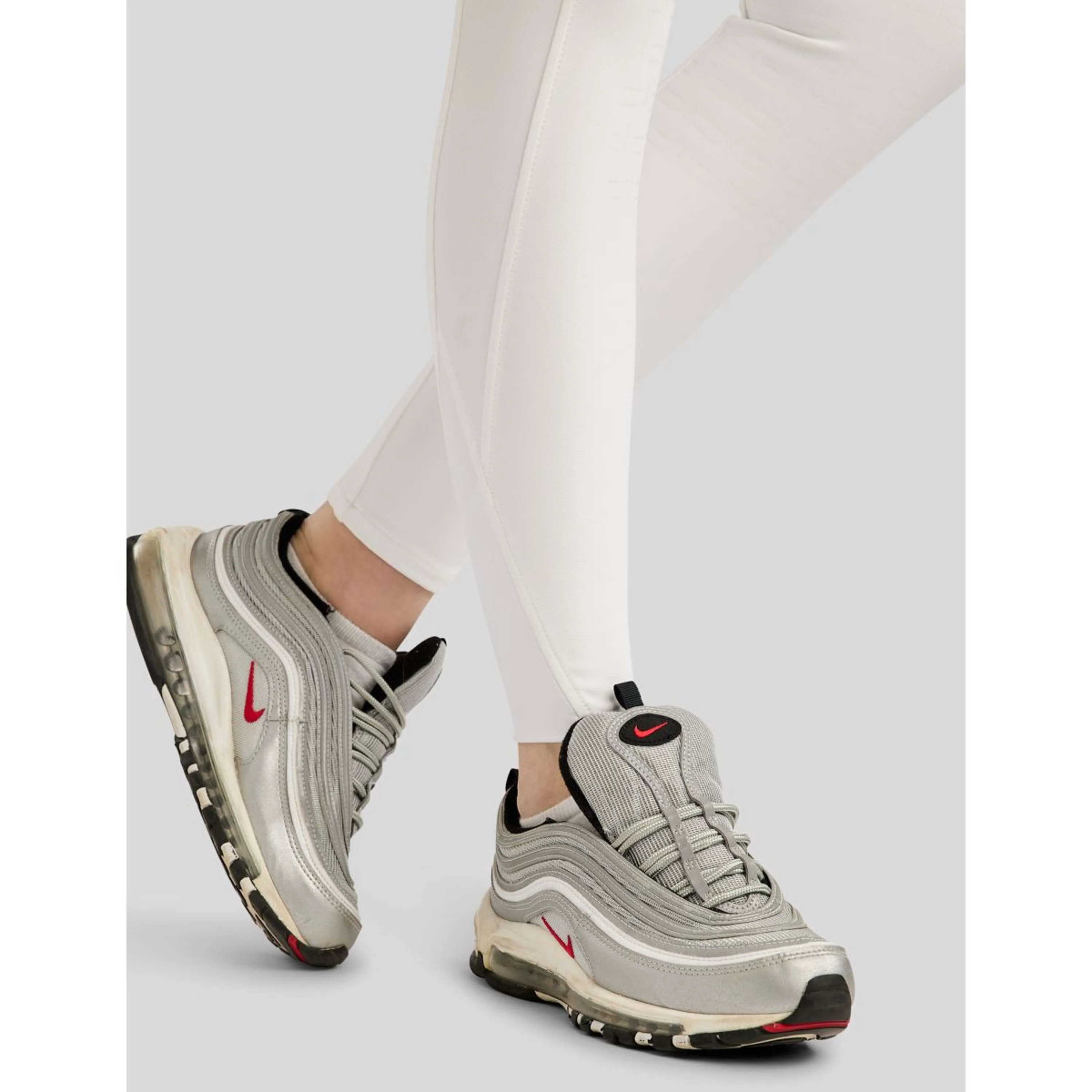 Montar Pantaloni da Equitazione MoLila Champagne Crystals Full Grip Bianco - Image 6
