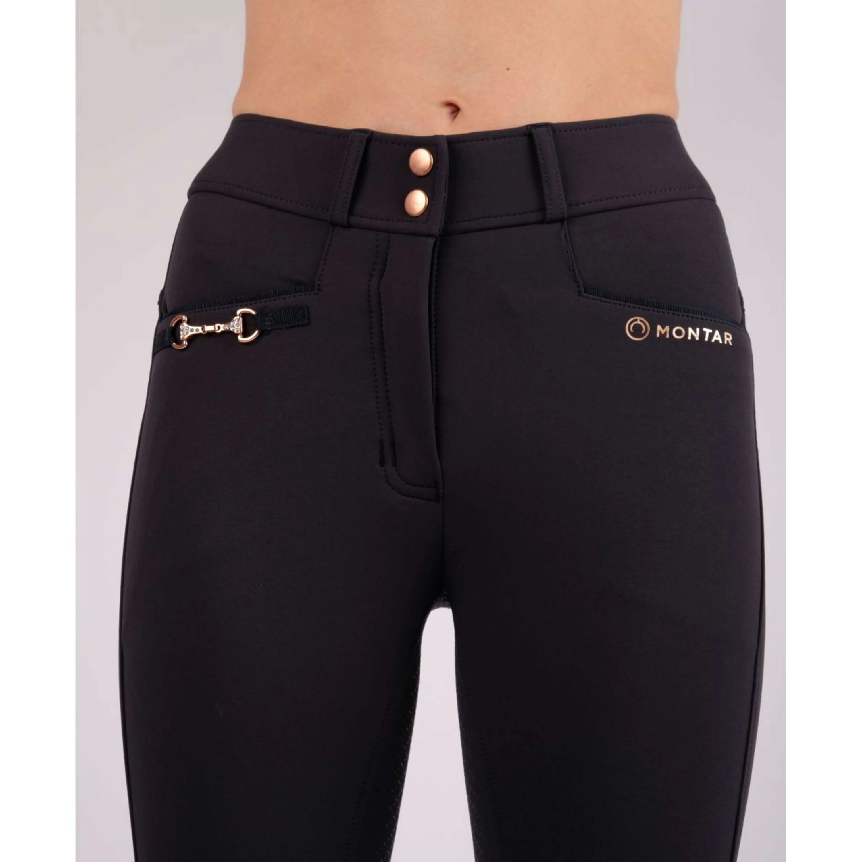 Montar Calzoni Molly Rosegold Highwaist FullGrip Navy - Image 4