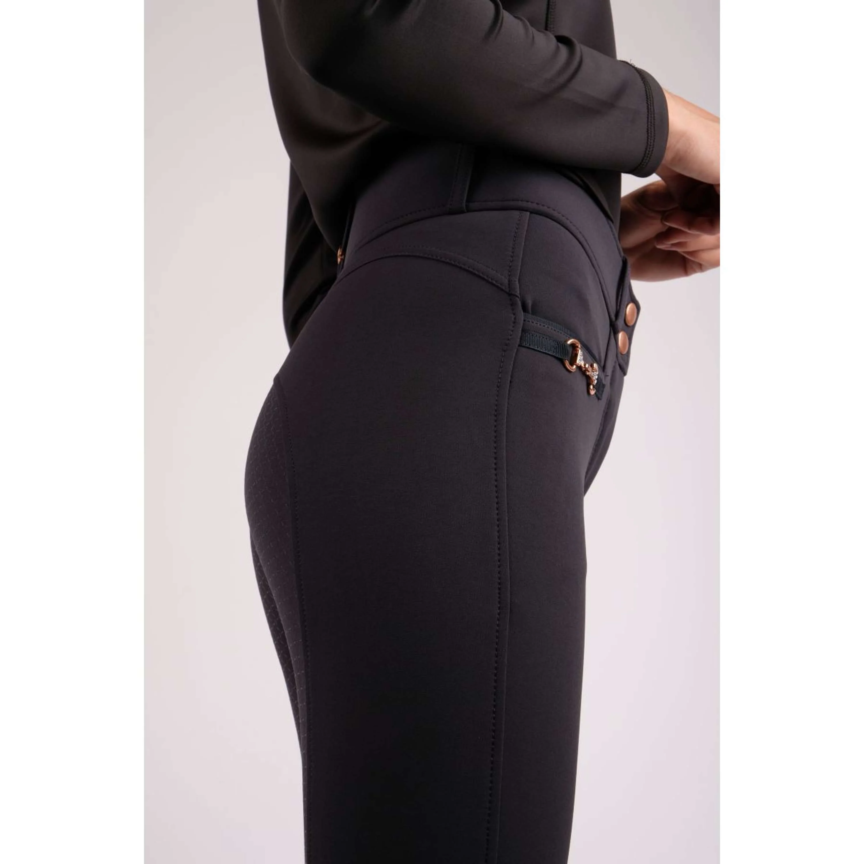 Montar Calzoni Molly Rosegold Highwaist FullGrip Navy - Image 7
