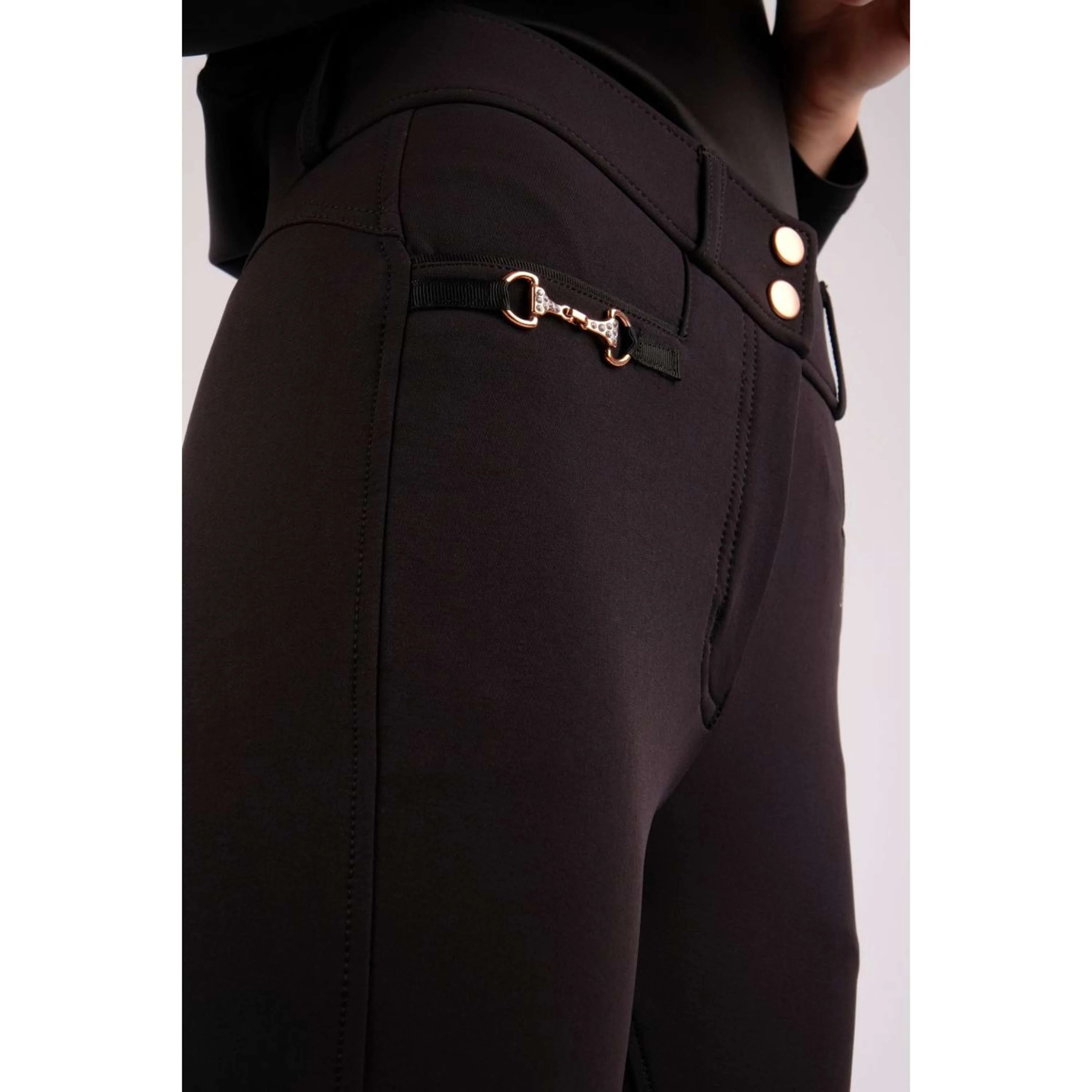 Montar Calzoni Molly Rosegold Highwaist FullGrip Nero - Image 4