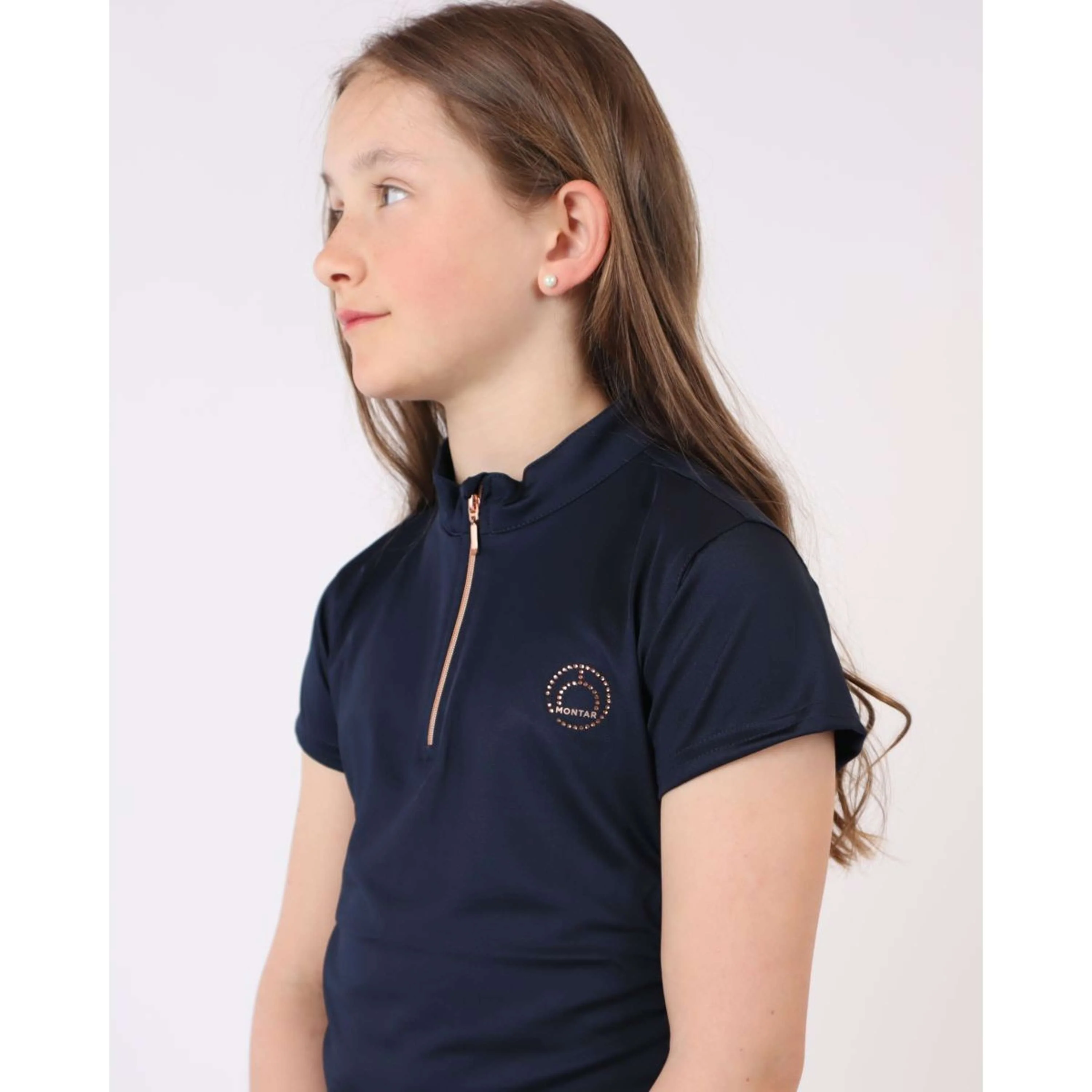 Montar Polo Everly Rosegold Junior Navy - Image 4