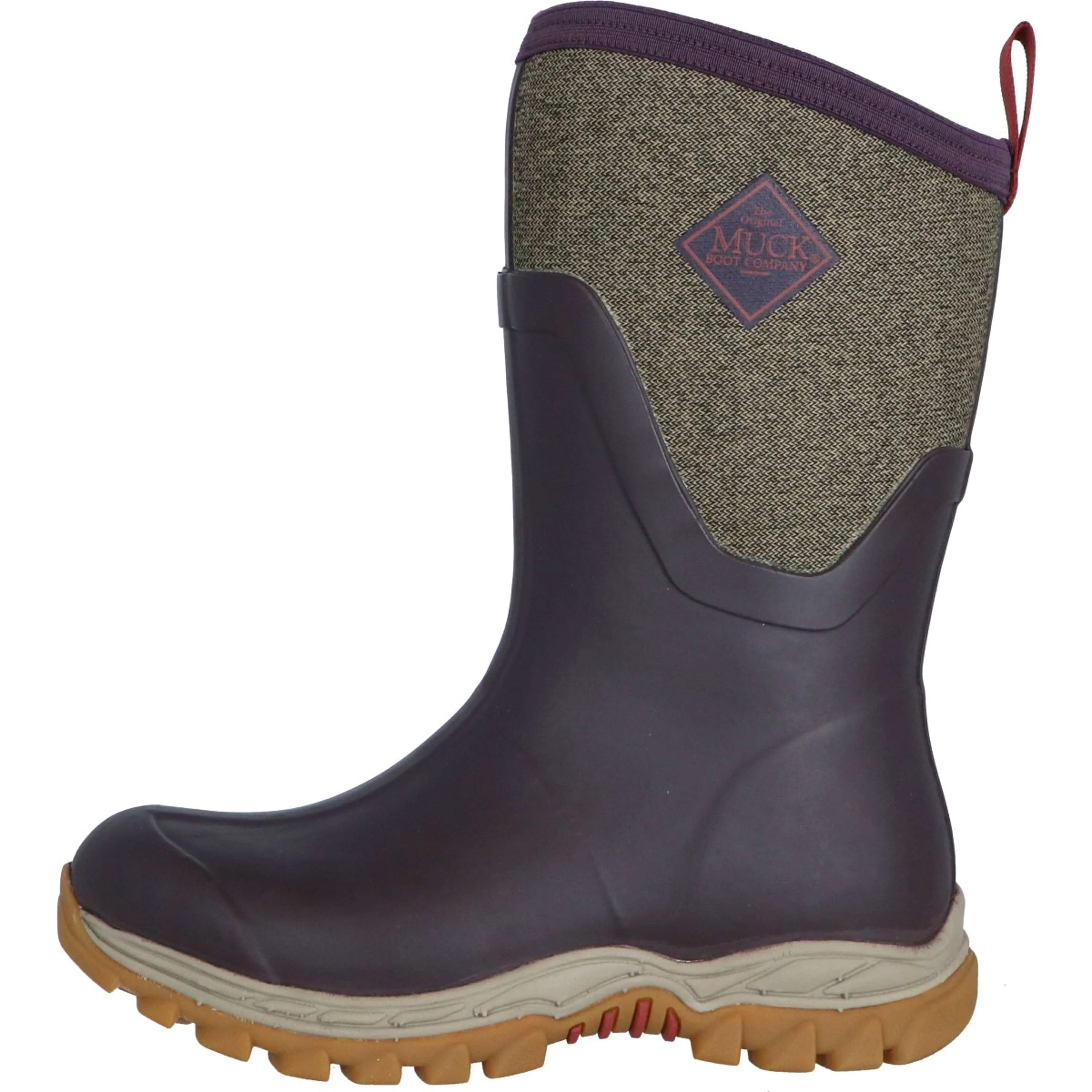 Muck Boot Arctic Sport II metà Donne Bordeaux/Tweed - Image 2