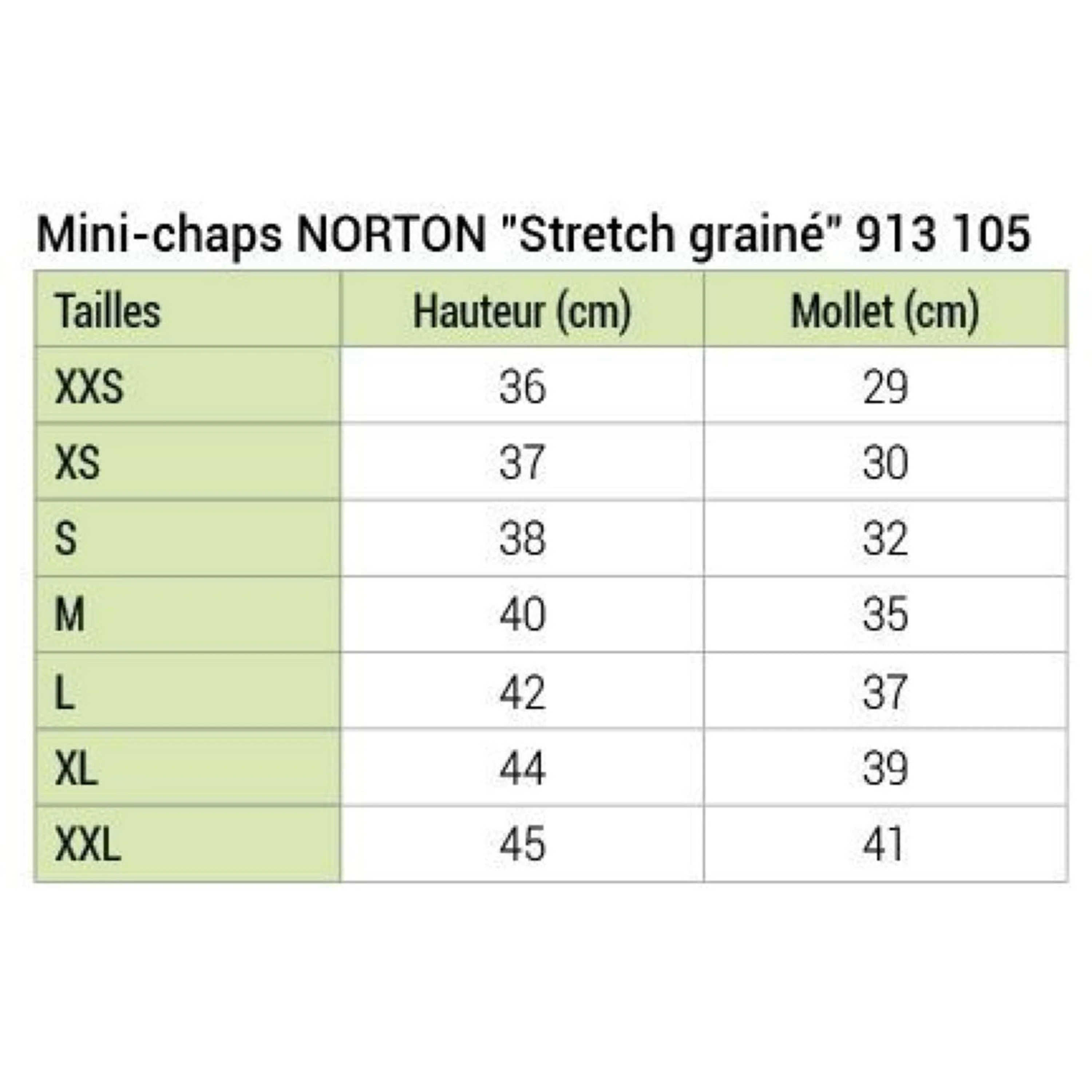 Norton Minichaps Stretch Grain Nero - Image 6
