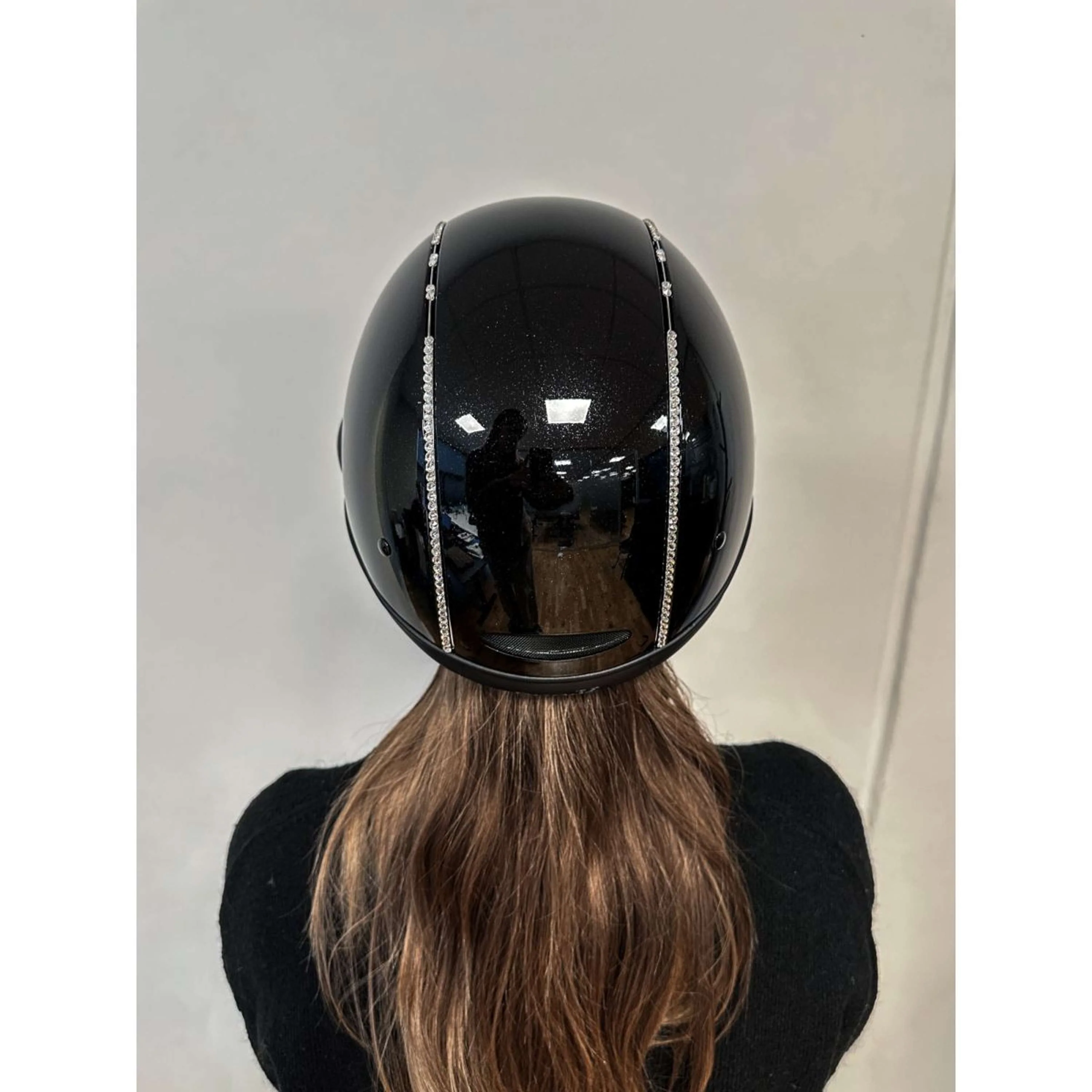 OneK Casco da equitazione Avancé Lux Shimmer swarovski Nero - Image 4