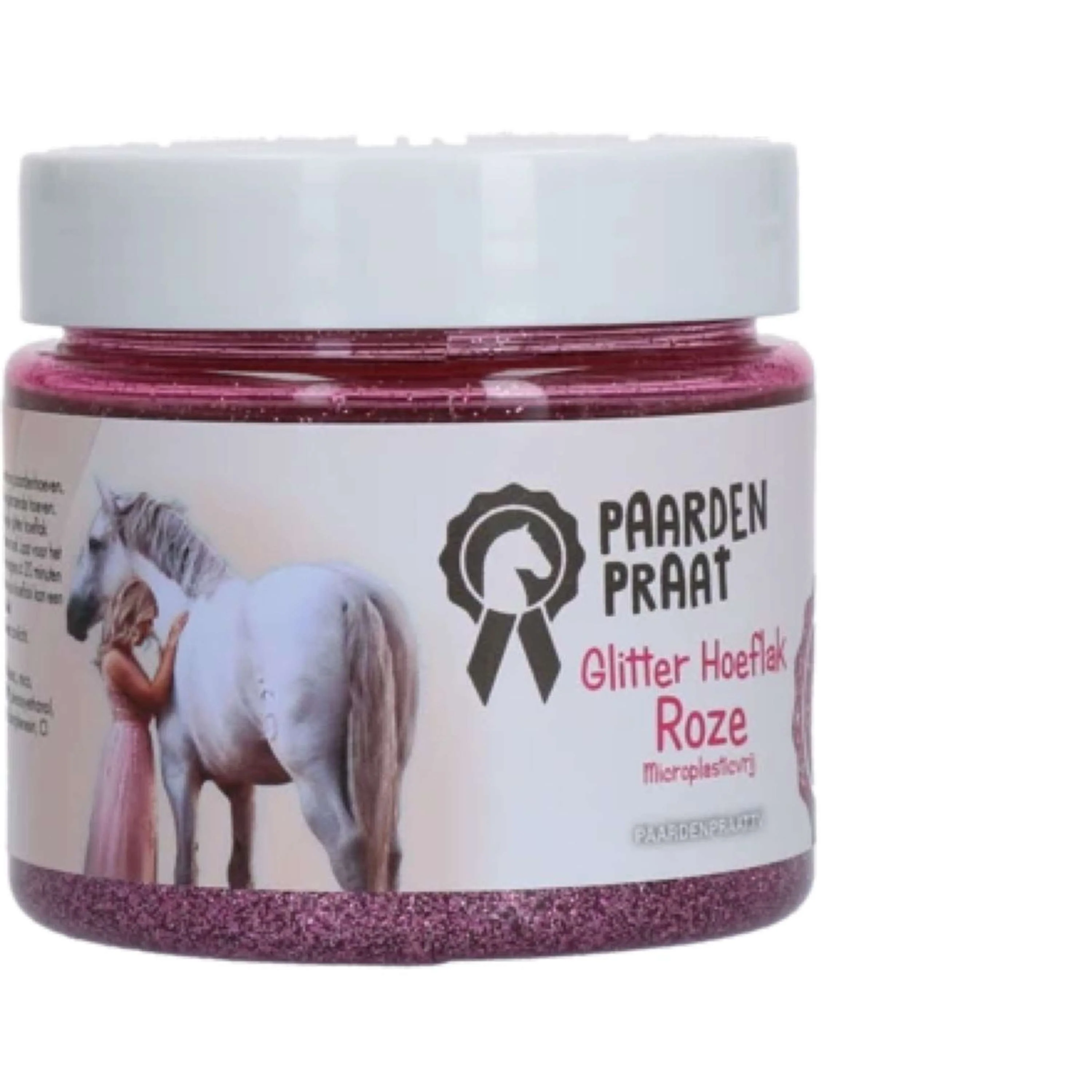 Paardenpraat Lucido per zoccoli Glitter Rosa