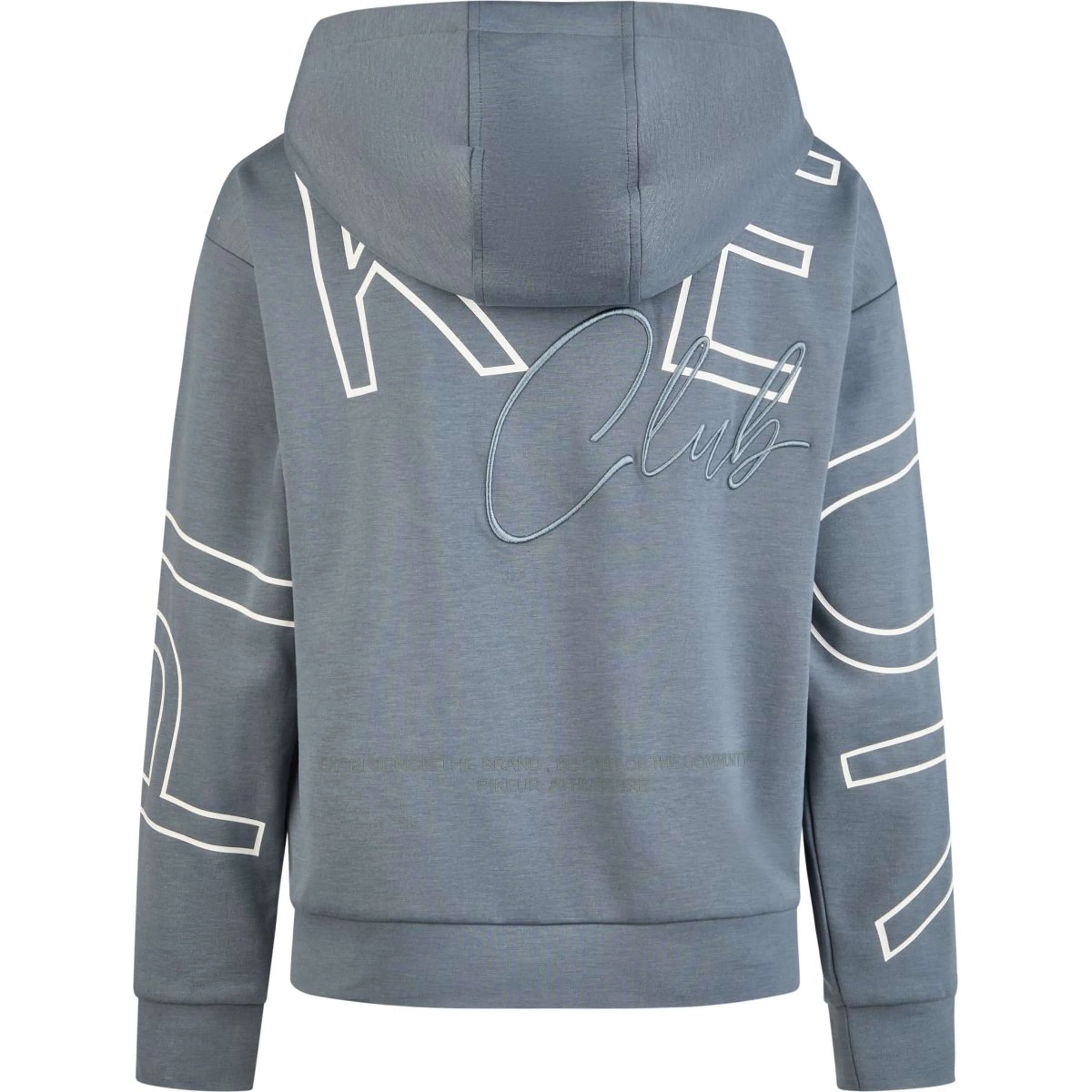 Pikeur Felpa con cappuccio e zip Athleisure SS26 Ash Blue - Image 5