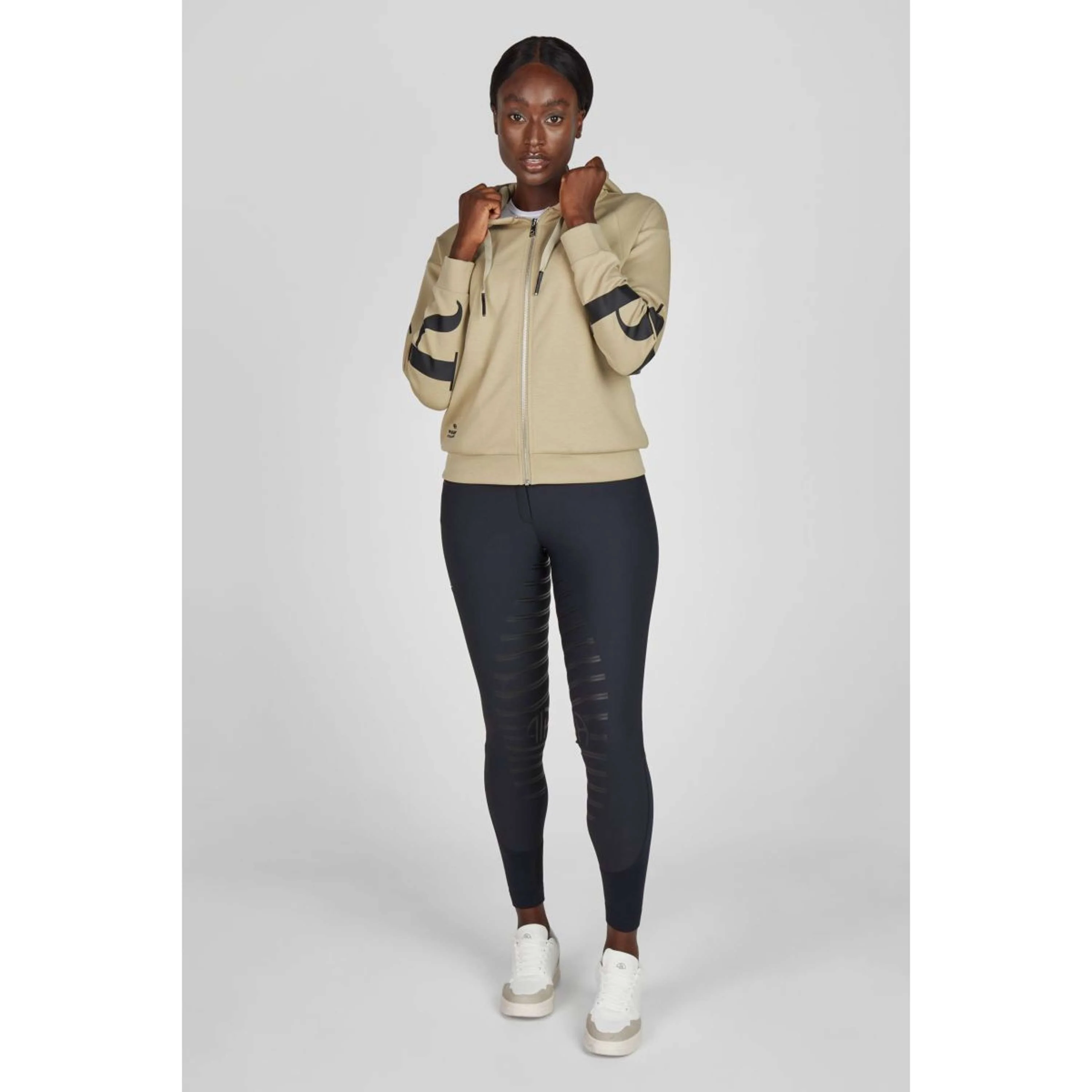 Pikeur Felpa con cappuccio e zip Athleisure SS26 Frosted Sage - Image 2