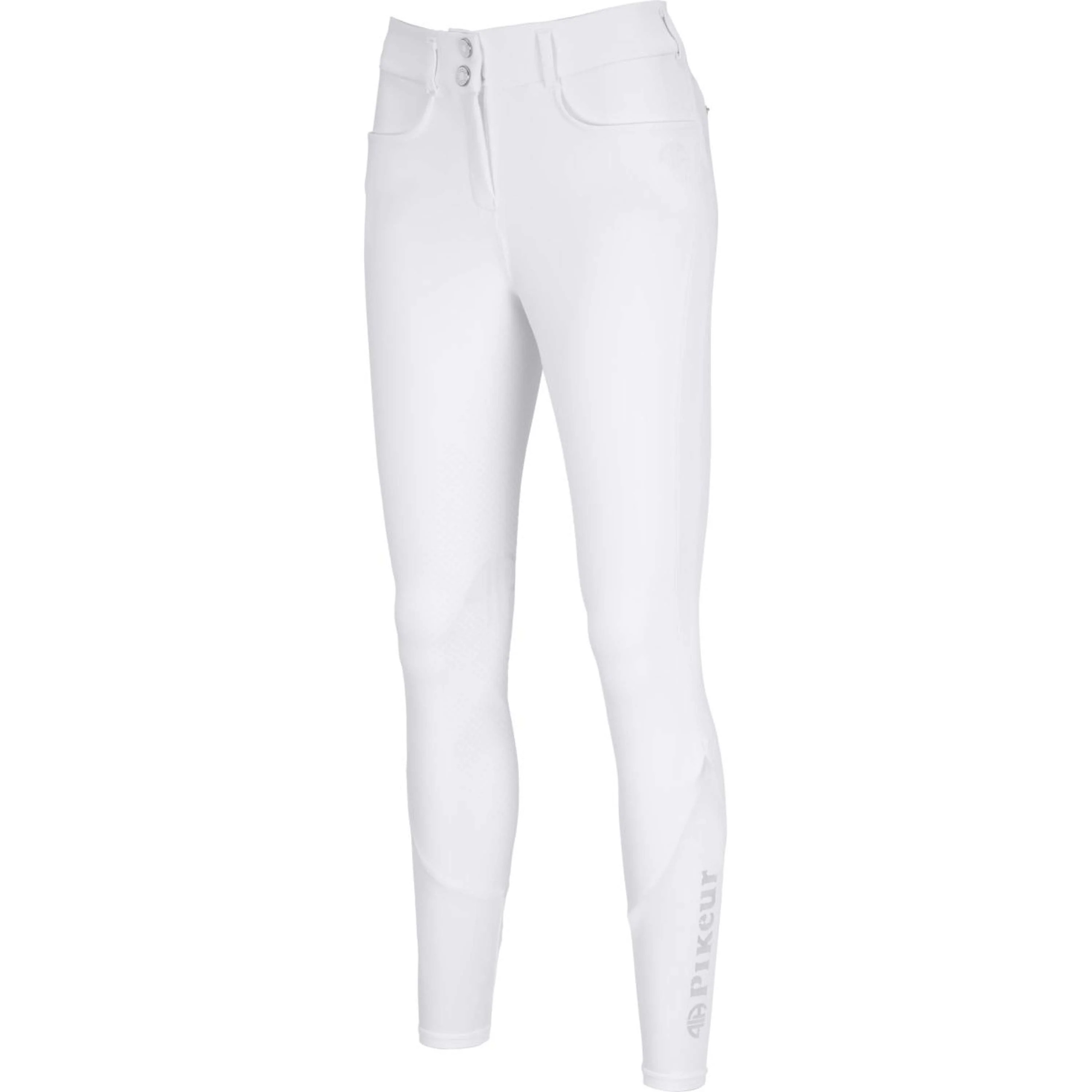 Pikeur Pantaloni da Equitazione Camie Full Grip Silicon Bianco
