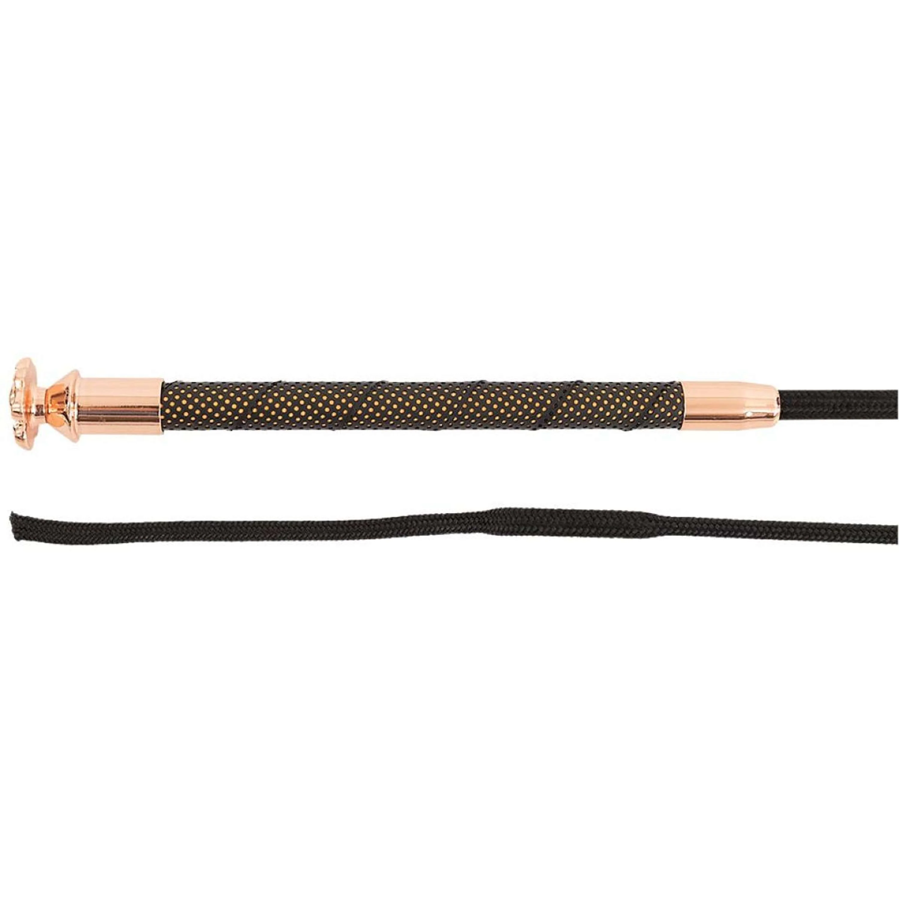 Premiere Frustino da dressage Flower Nero/Oro rosa