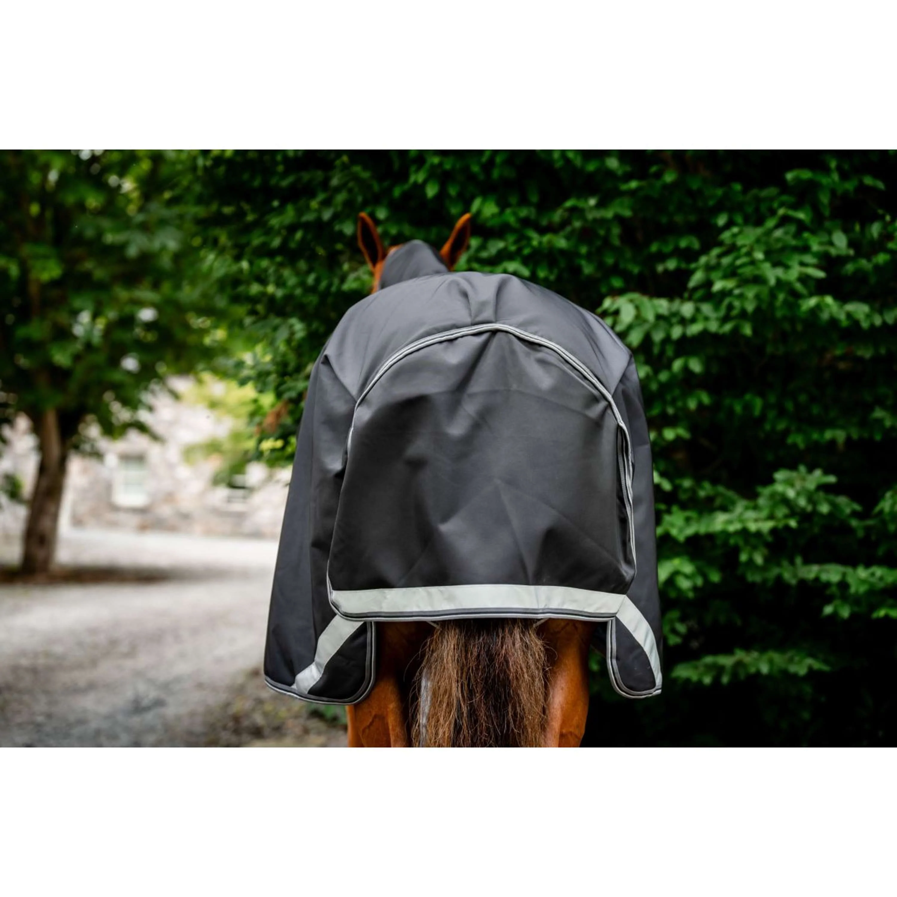 Rambo Turnout 1680D Plus 100g Nero/Grigio temporale/Argento - Image 7