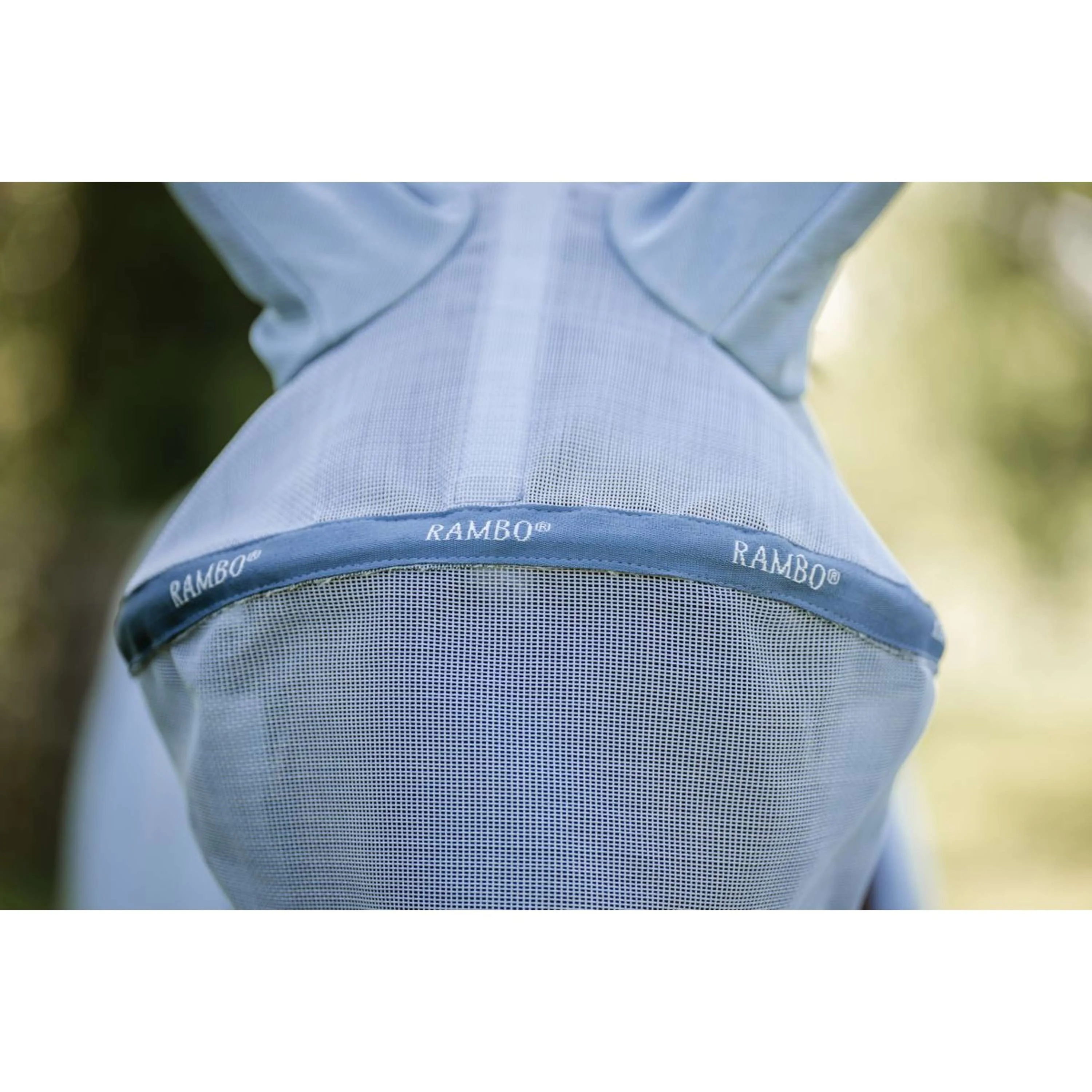 Rambo Fly Mask Heather Blue/Blue/Silver - Image 6