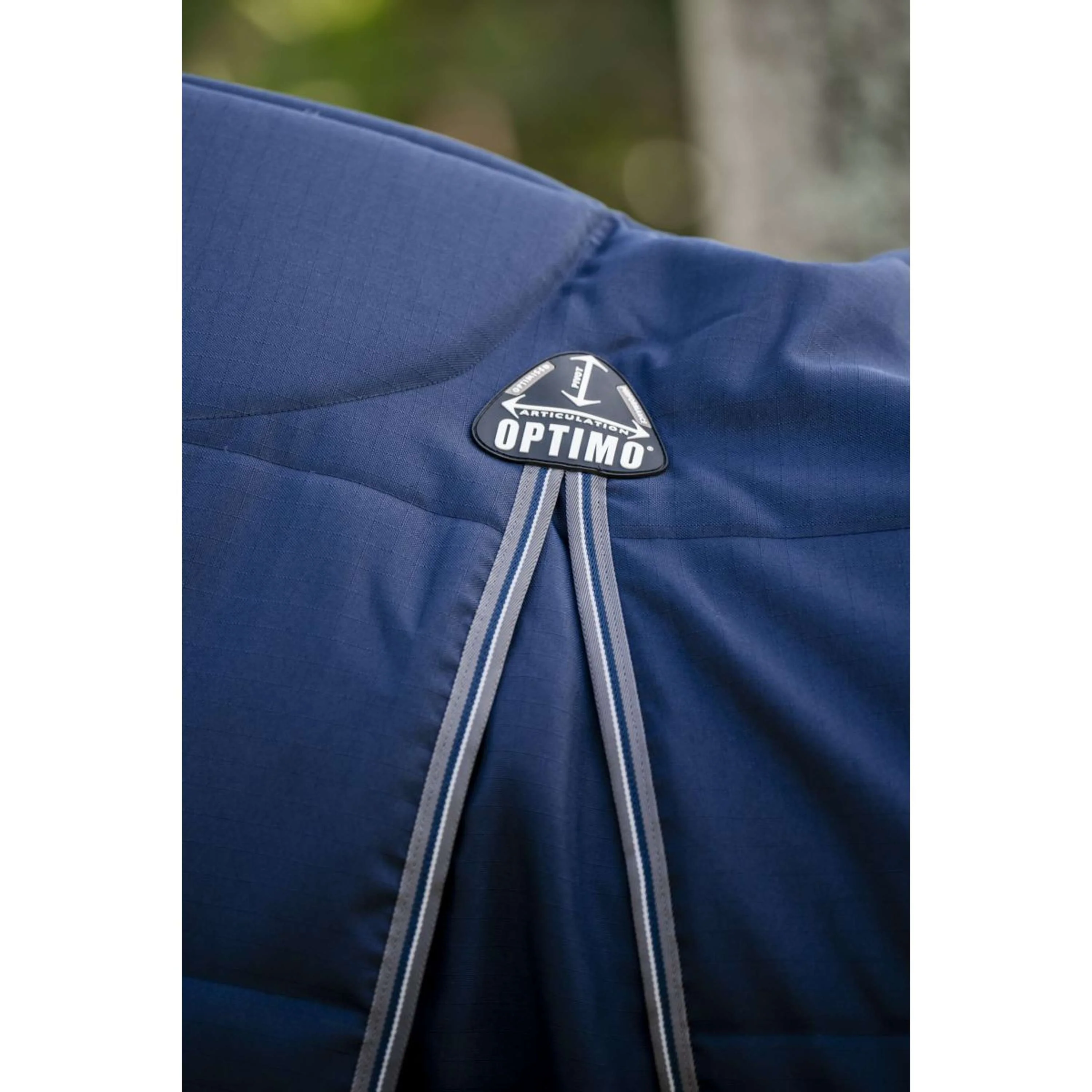 Rambo Optimo Coperta da scuderia 200g Navy/Thunderstorm Grey/Silver - Image 4